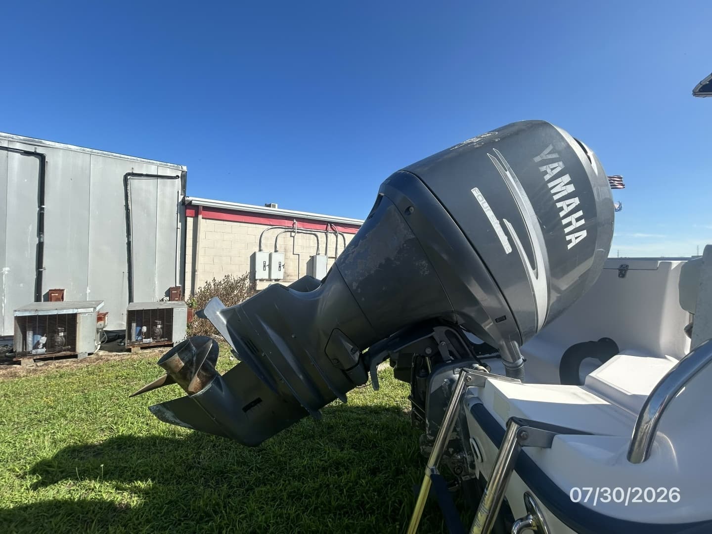 22' Grady-White starboard outboard