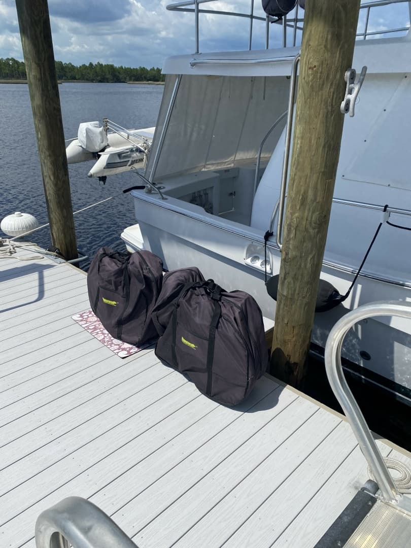 39' Mainship folding bikes2