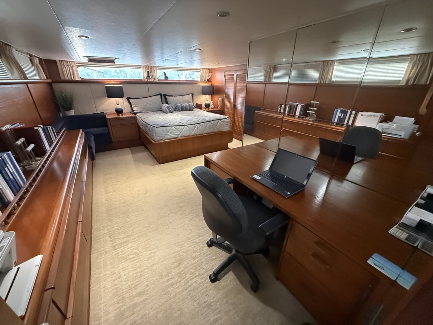 Master Stateroom with Desk Area