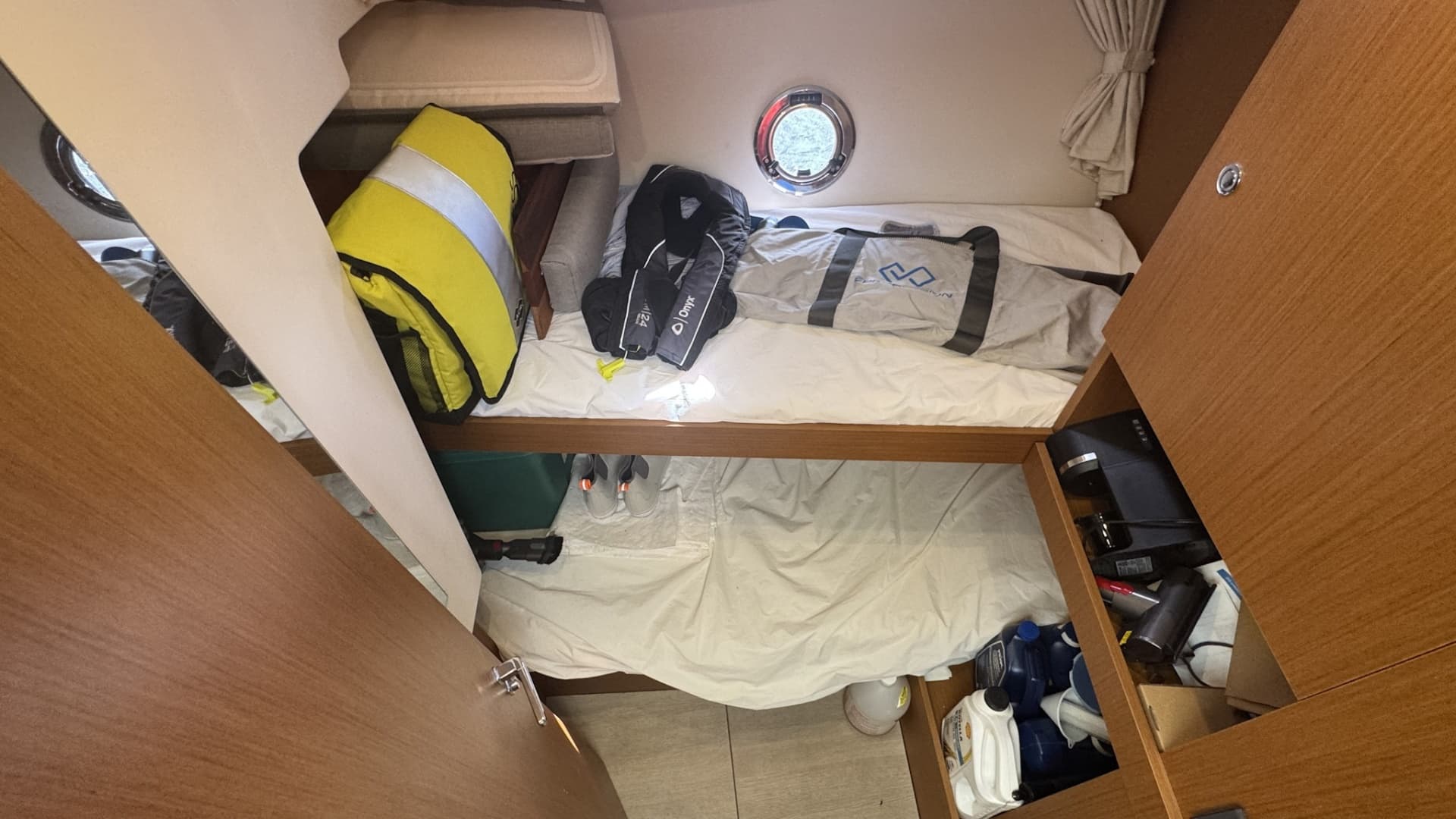 Port Guest Stateroom Featuring Over Under Bunks