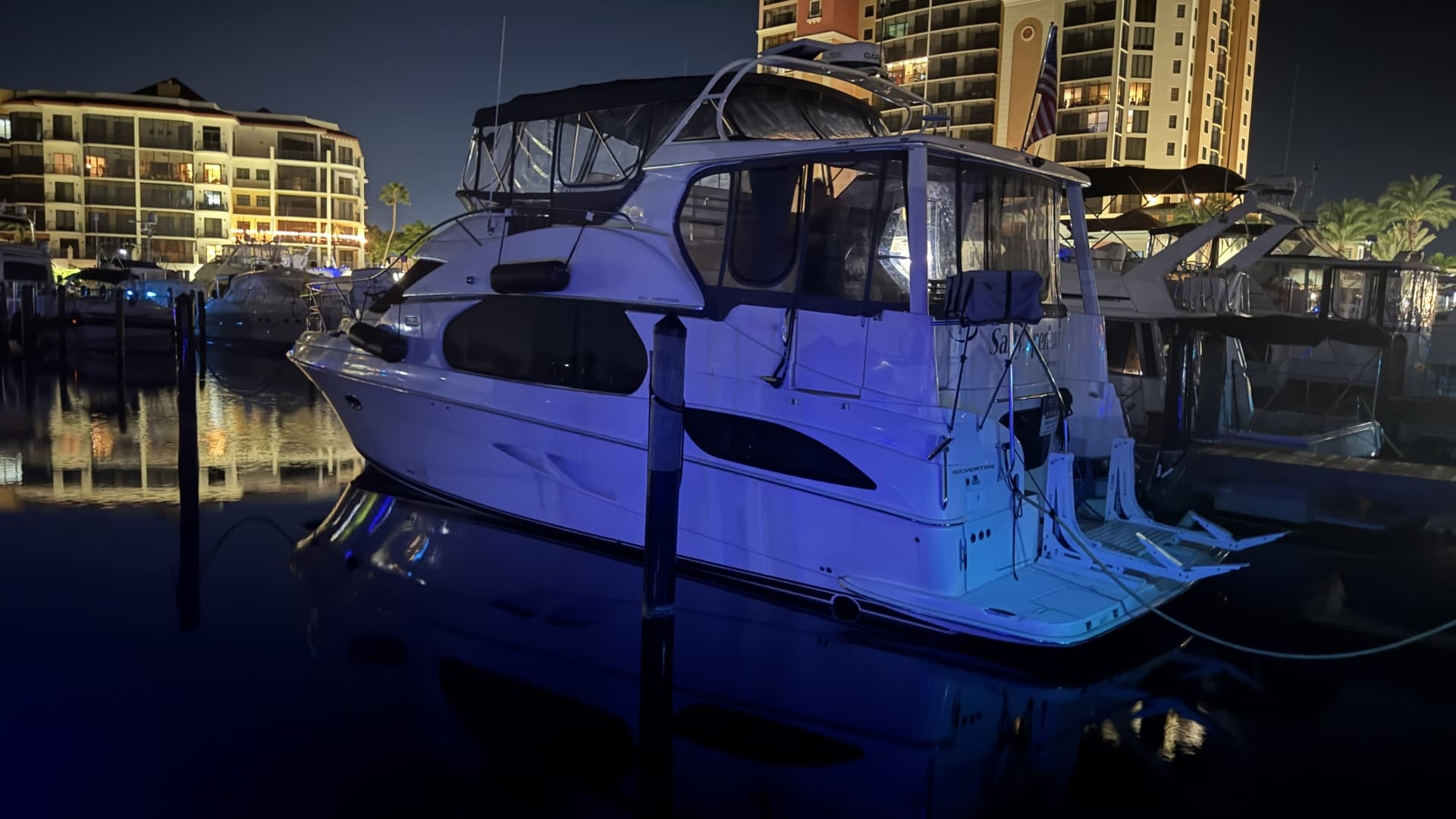 Port Side Profile Night View