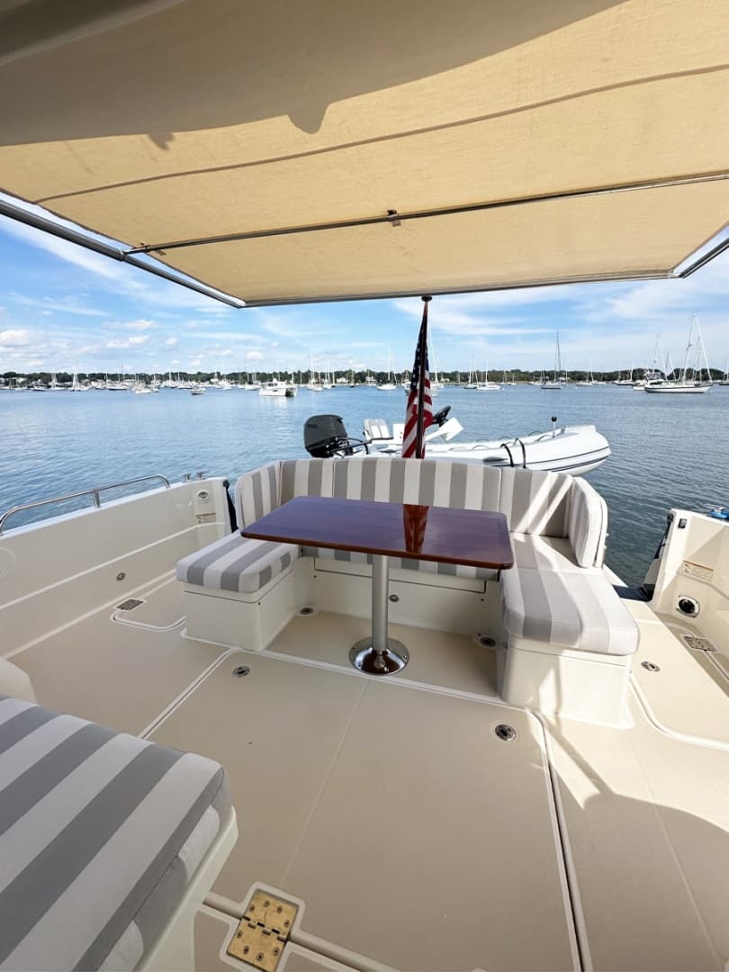 Cockpit Looking Aft, under Awning