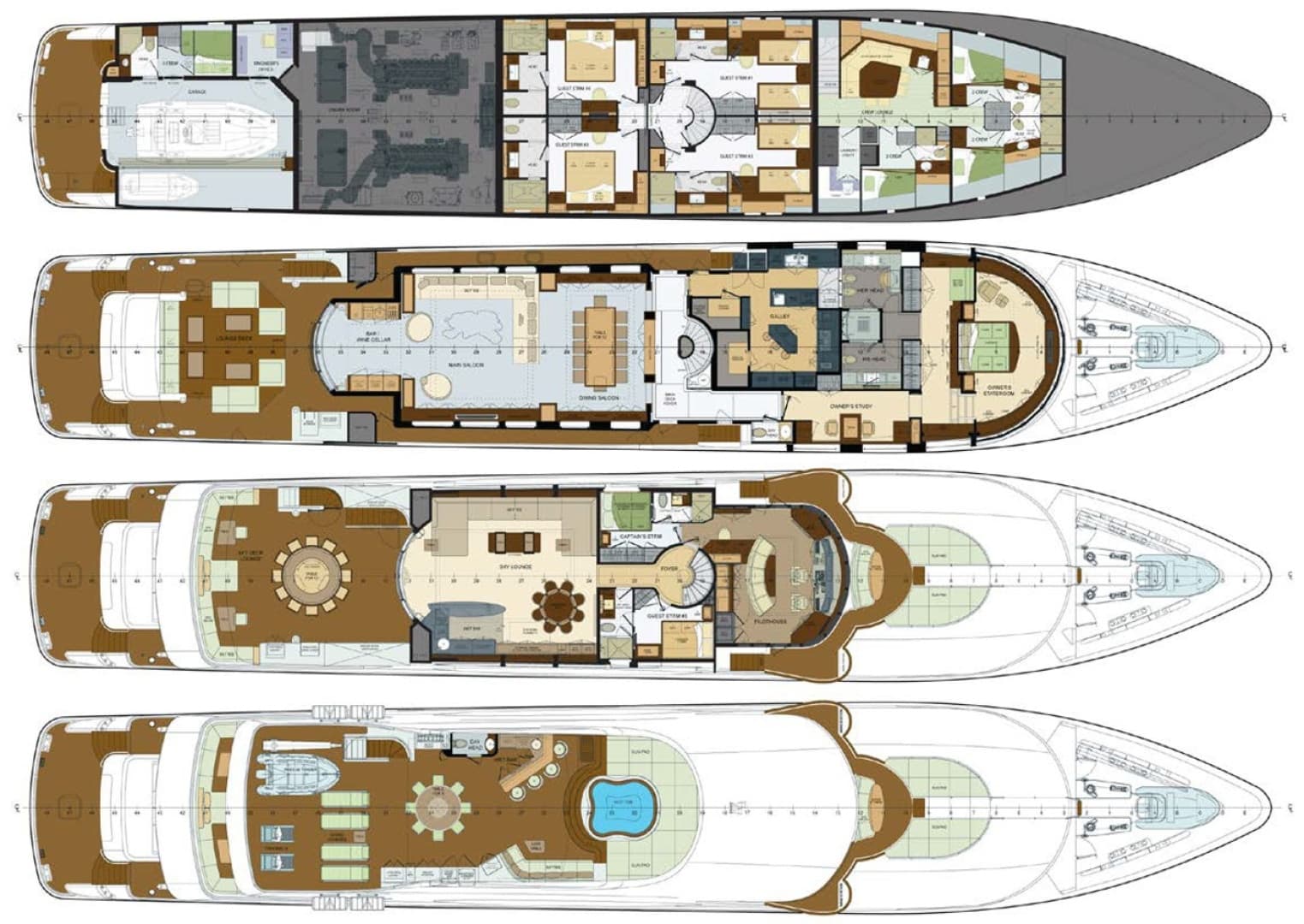2012 Trinity Yachts Tri-Deck