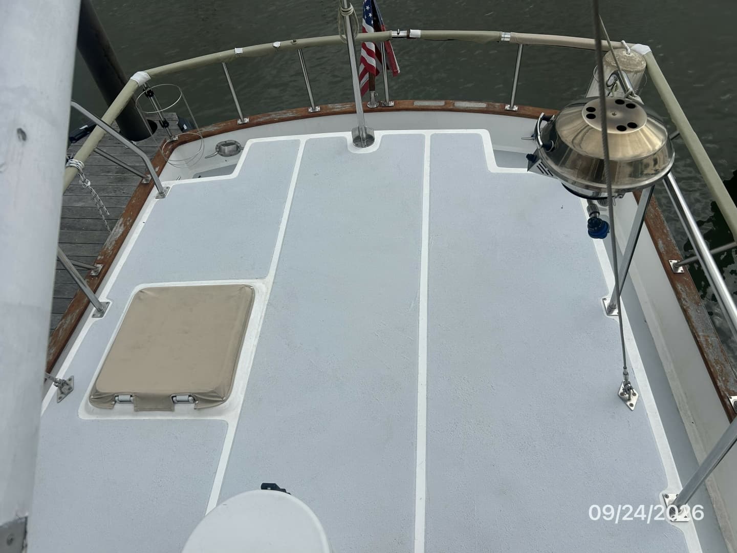 36' Monk trunk cabin aft