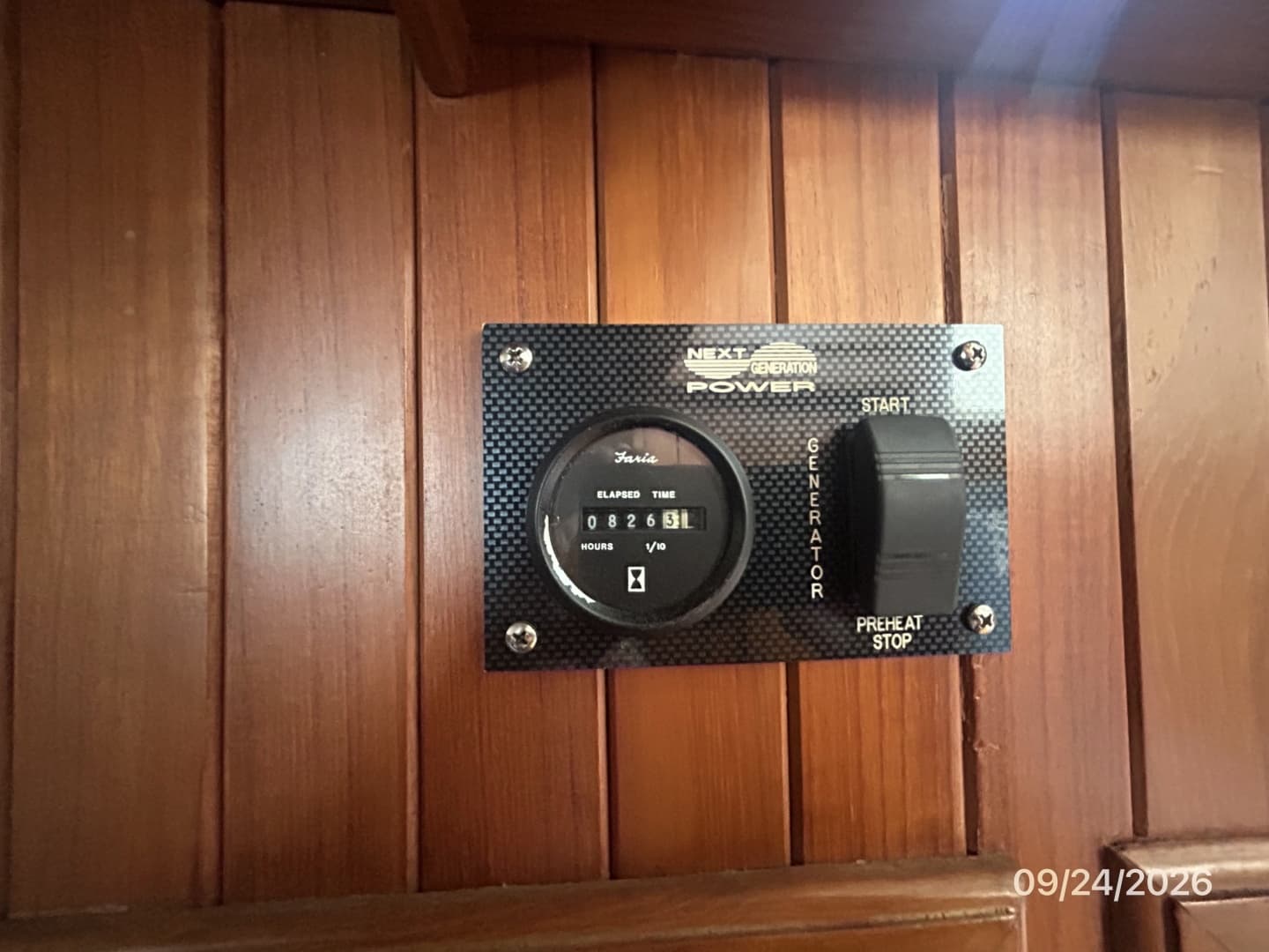 36' Monk generator remote panel