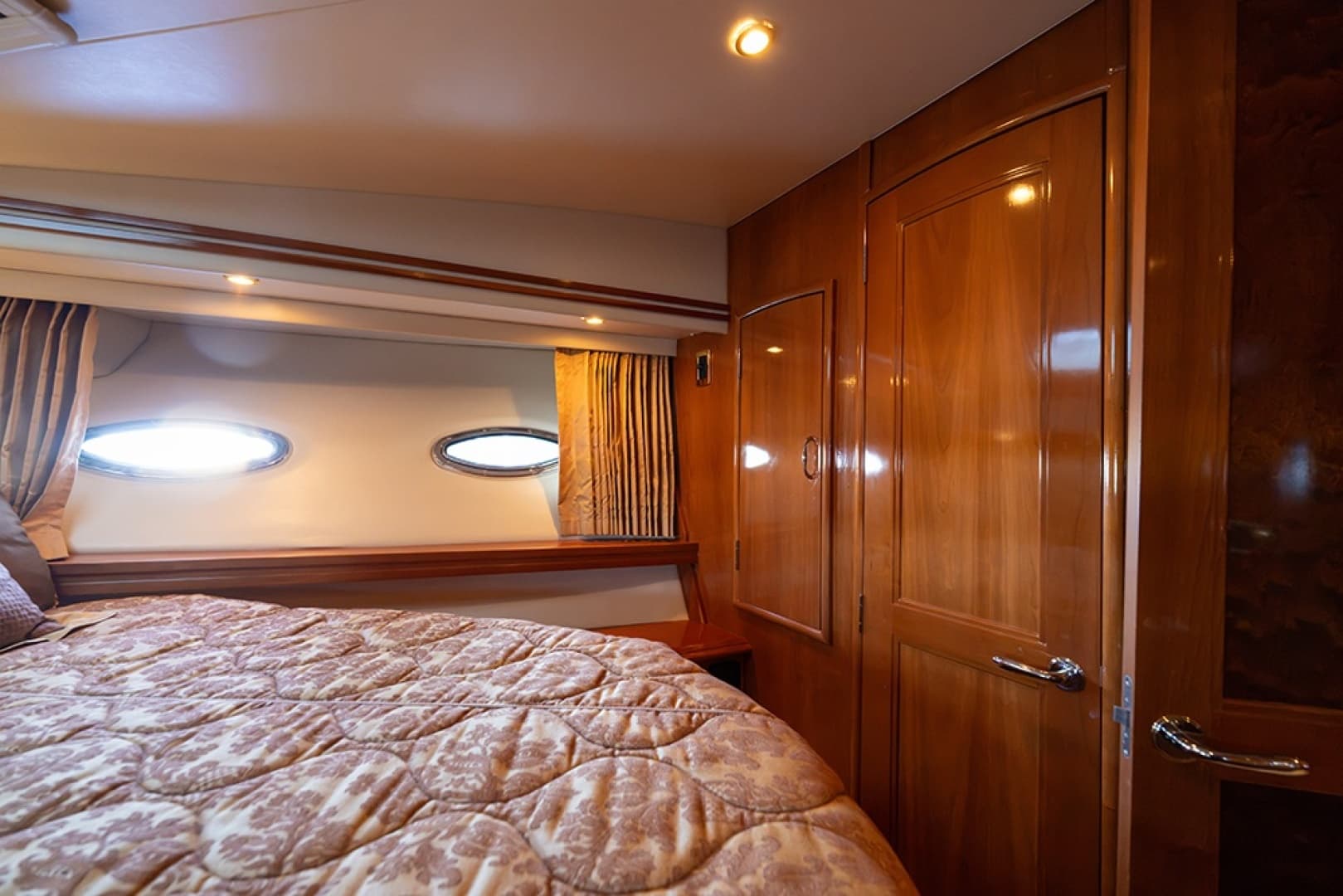 Cabinetry in the VIP stateroom