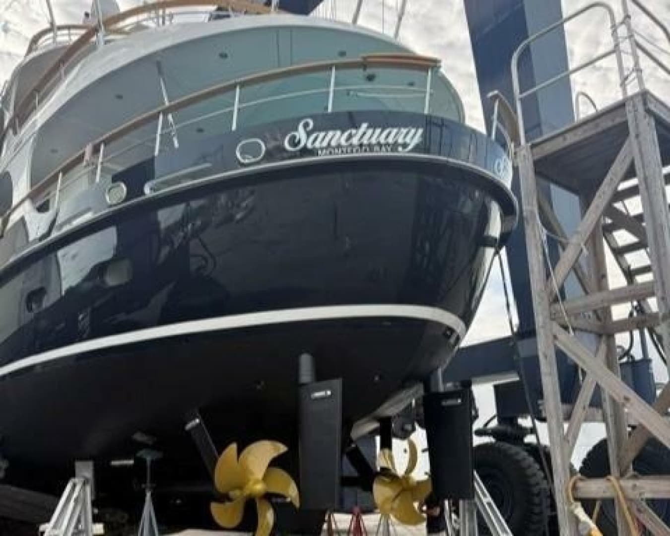Stern Hauled Both Props