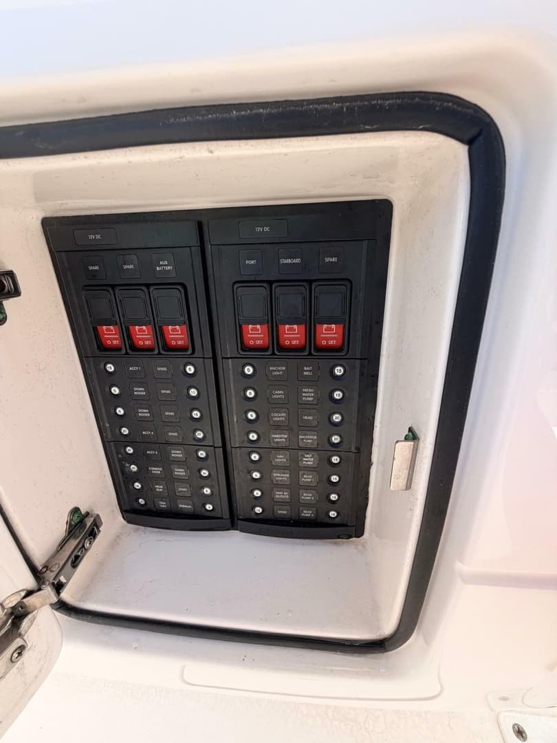 2017 Intrepid 327 Center Console for sale in Pompano Beach FL - recessed breaker switch panel
