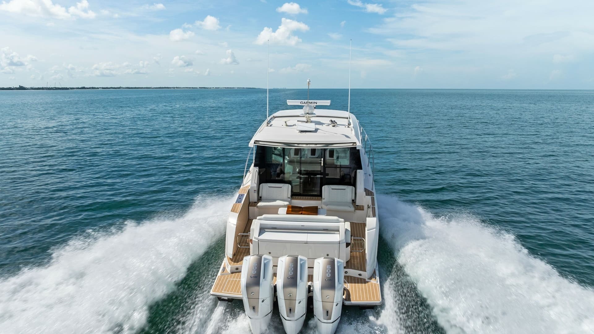 Aft Deck with Triple Outboard Engines