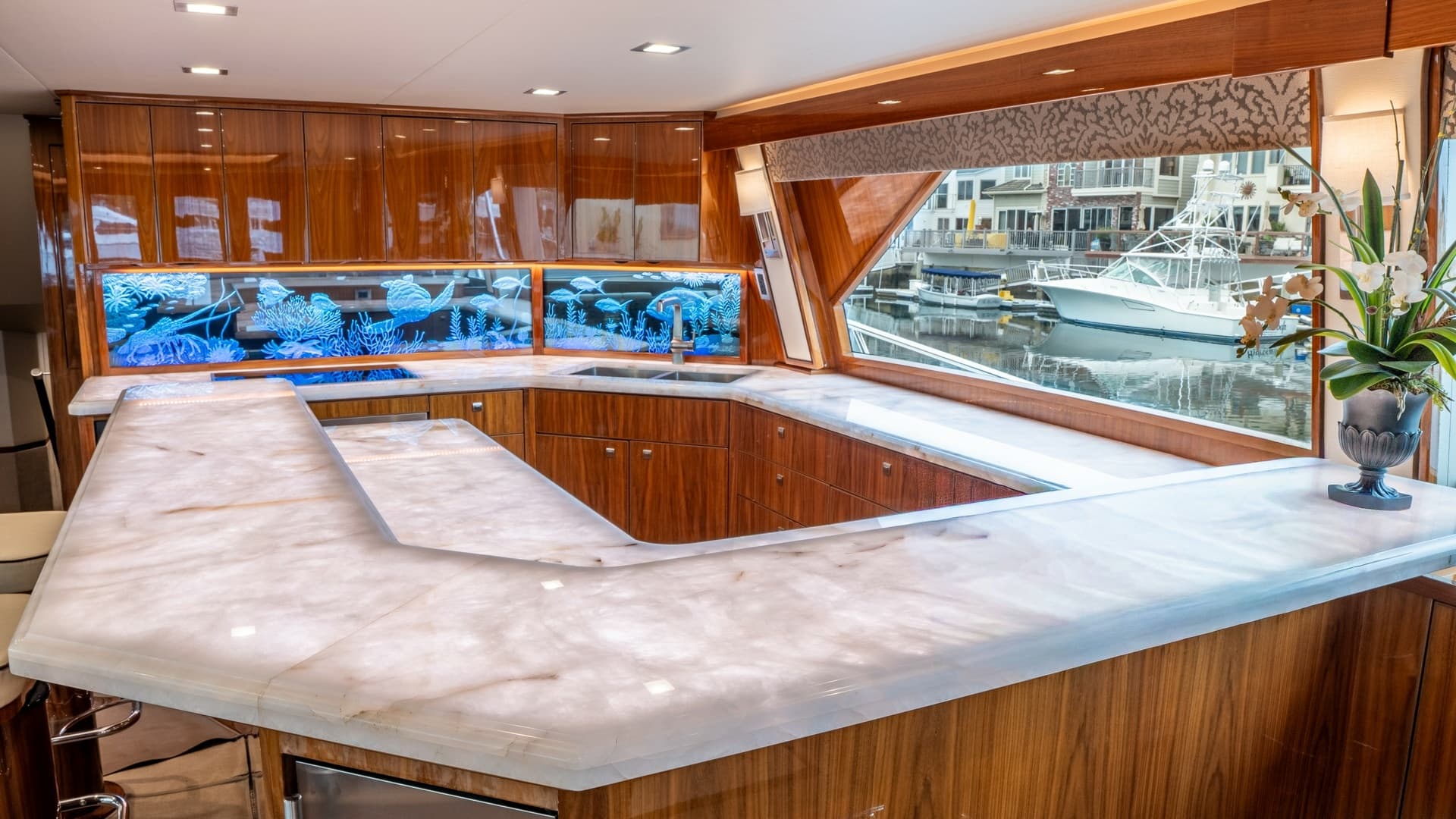 Elegant Salon Bar Area