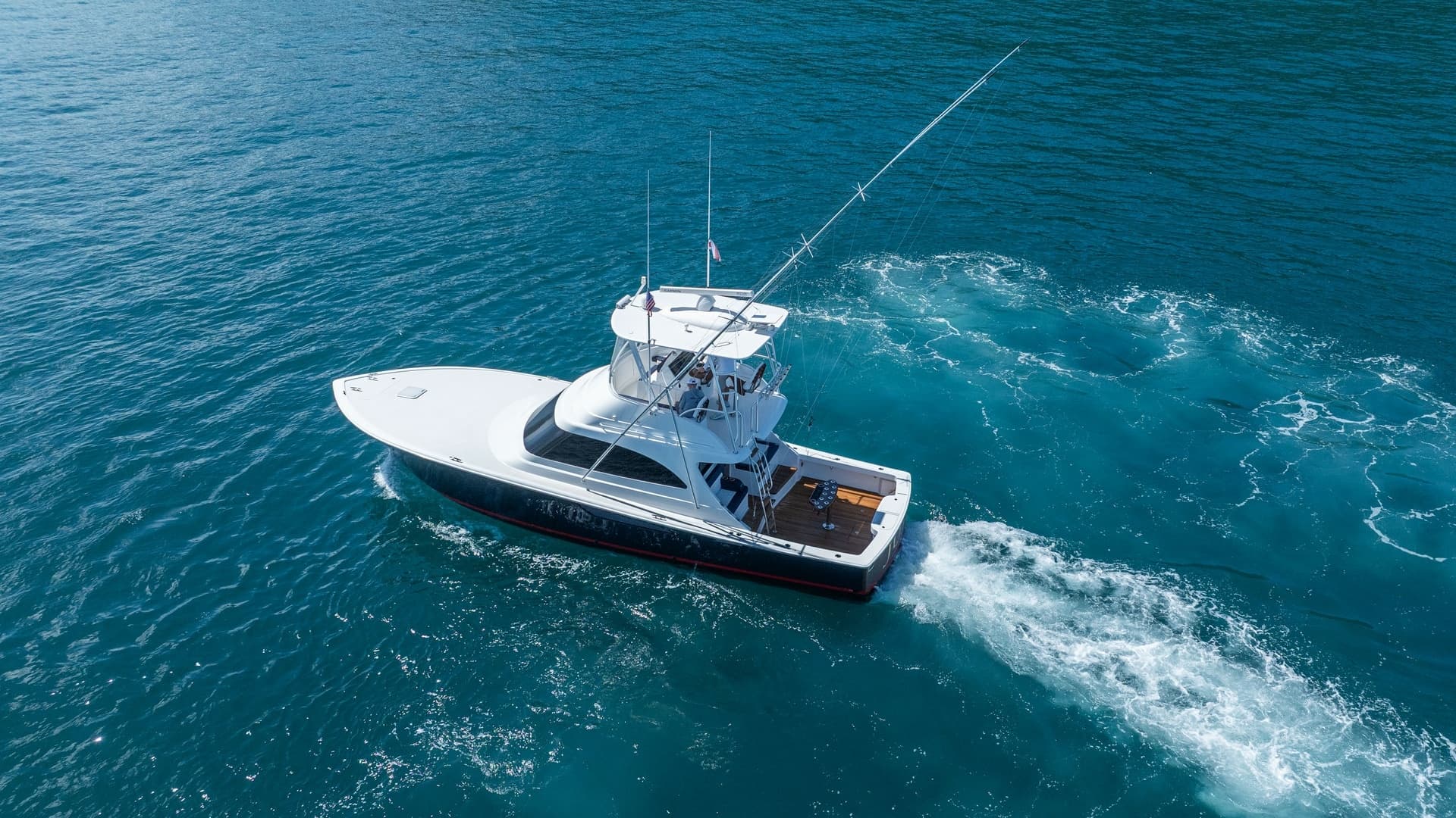 Aerial View of Flybridge and Aft Deck