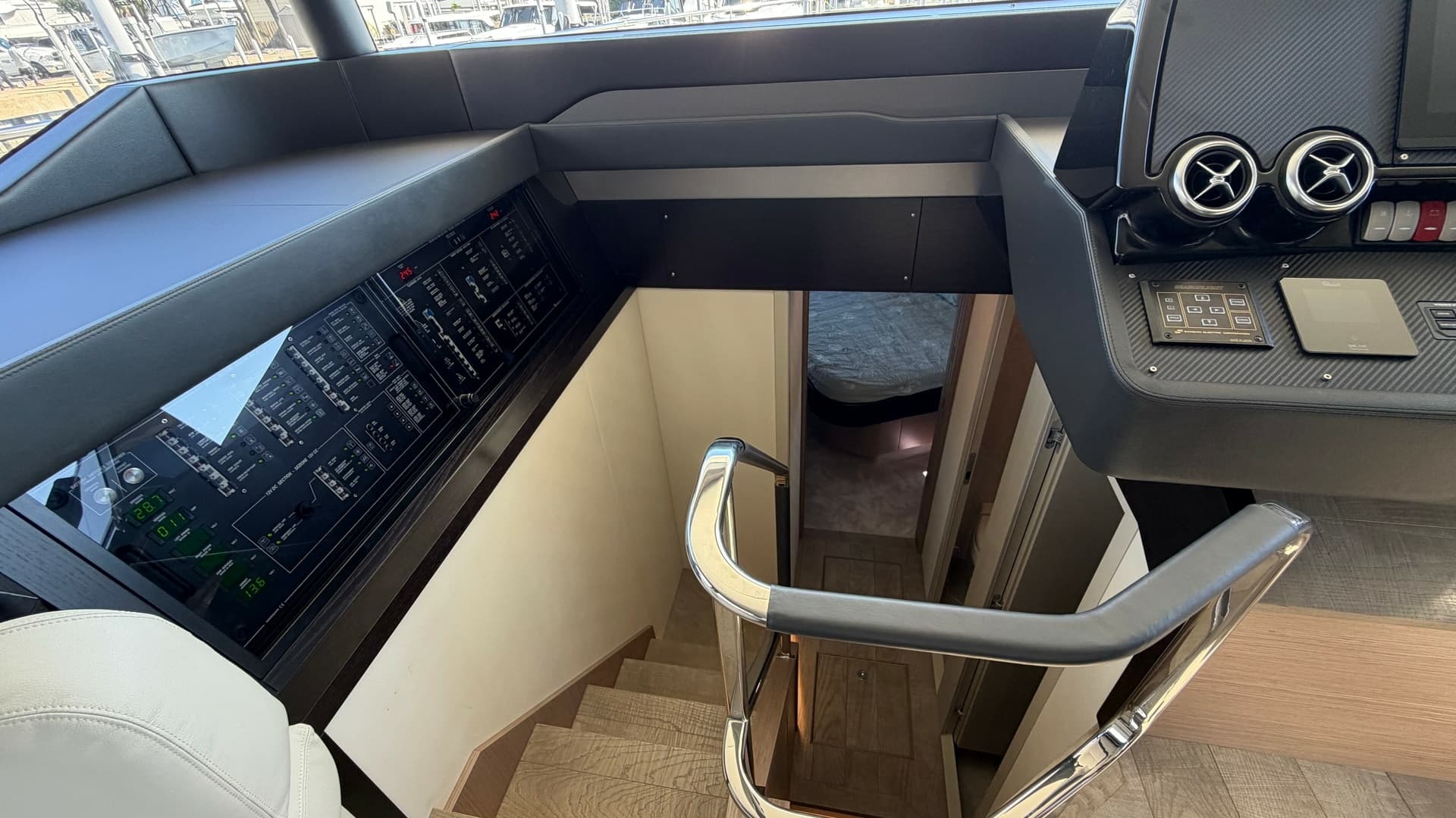 Helm Station with Staircase Access