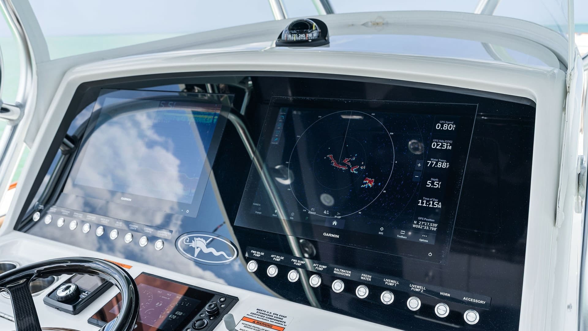Helm Station with Dual Displays