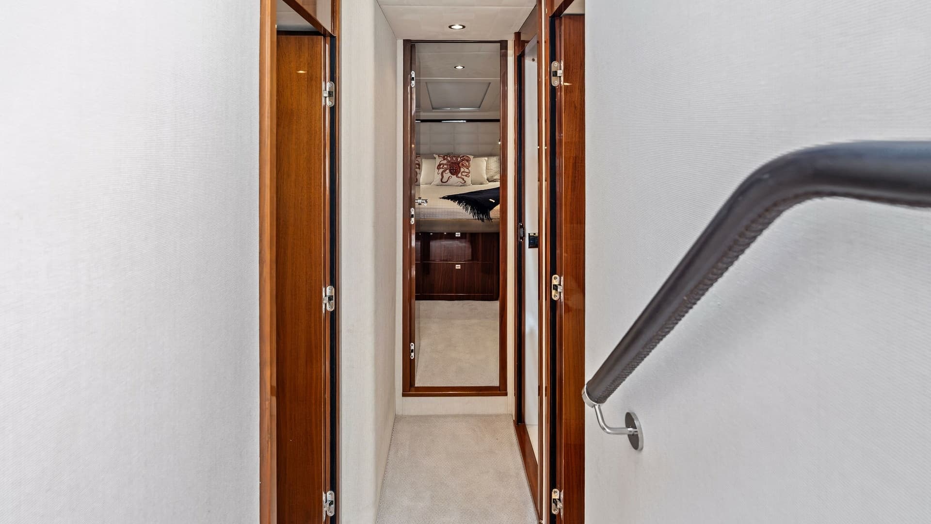 Elegant Cabin Corridor View