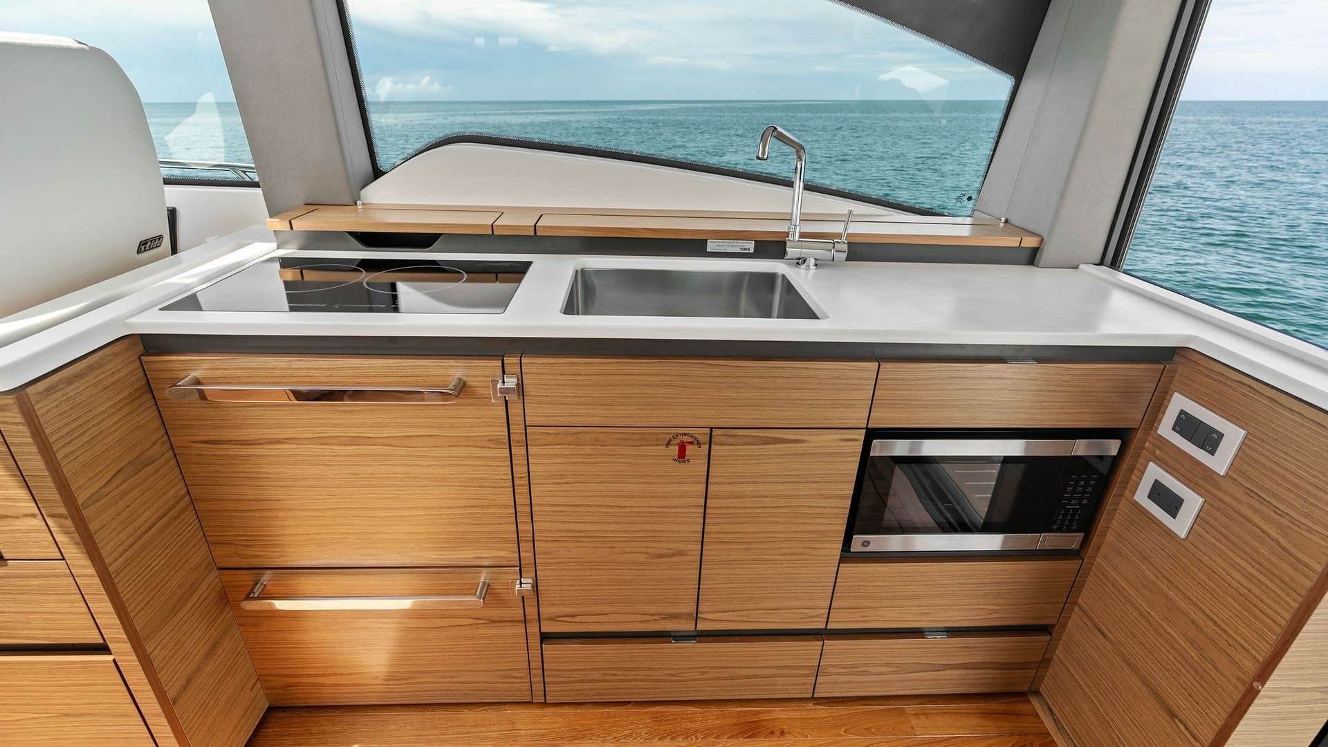Modern Galley with Ocean View