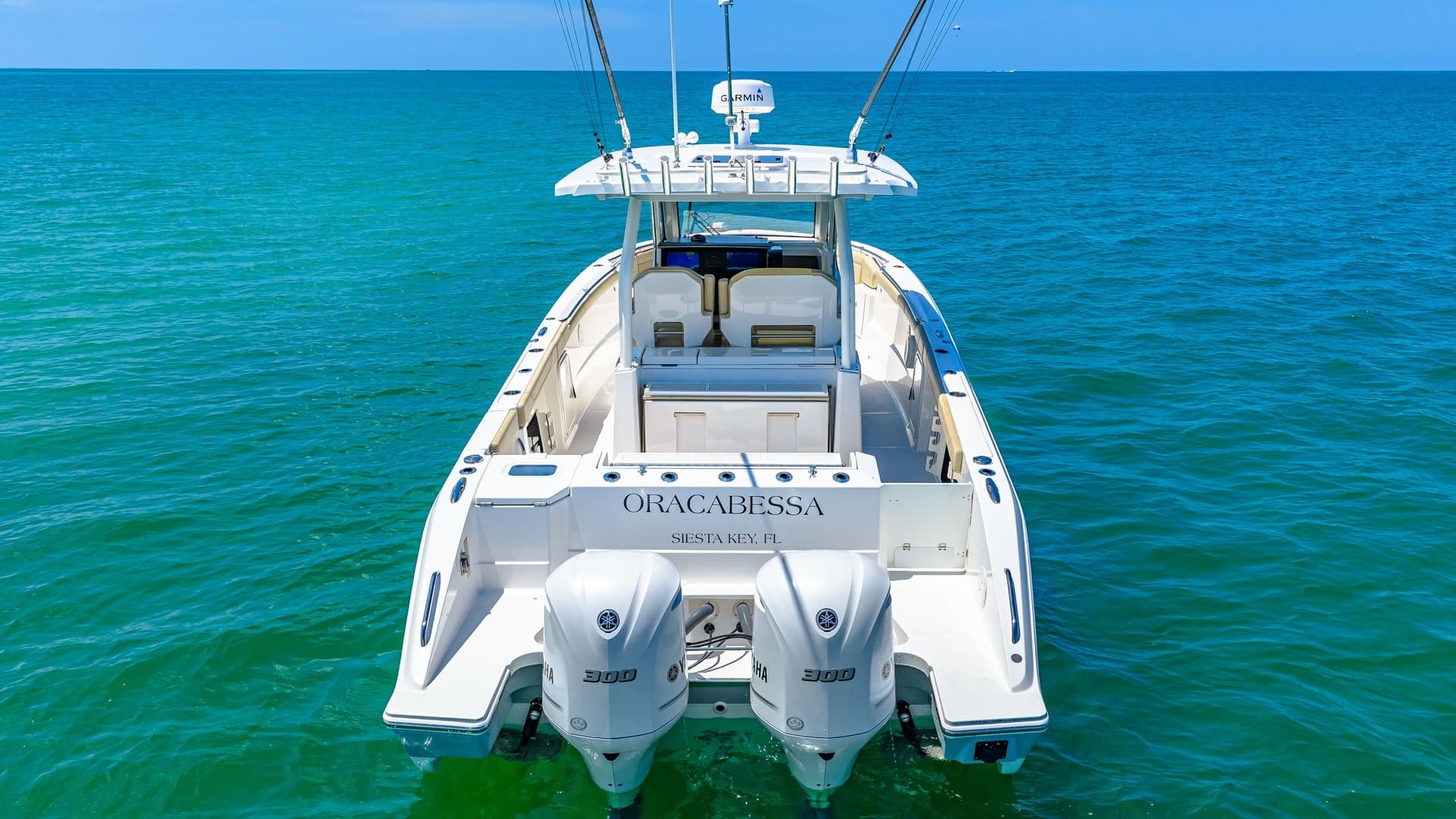 Aft Deck with Twin Engines