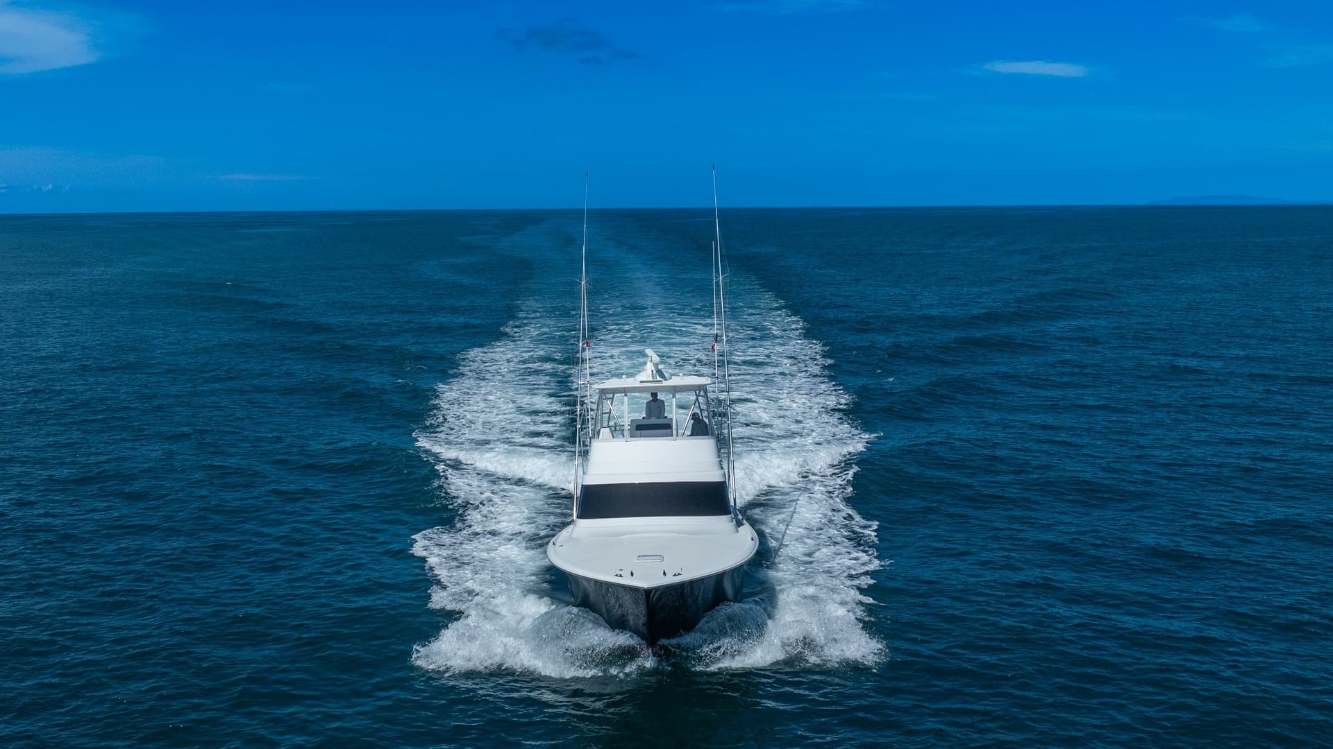 Aerial View of Bow Underway