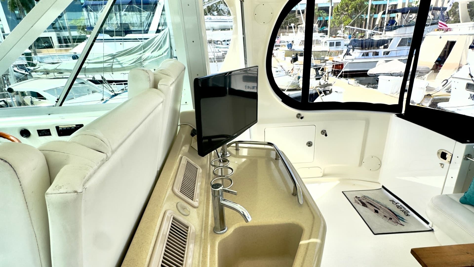 Flybridge Wet Bar Area