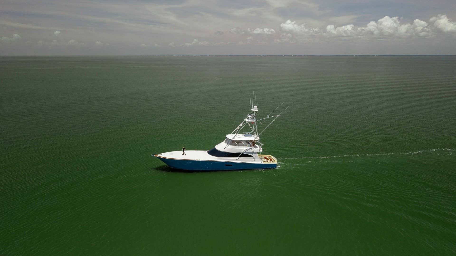 Aerial View of Viking 80 Convertible