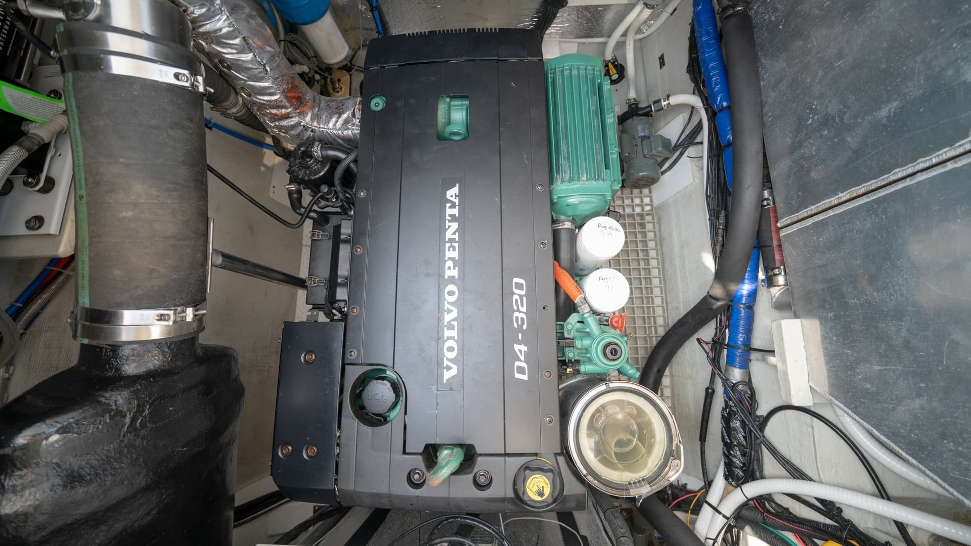 Engine Room with Volvo Penta Engine