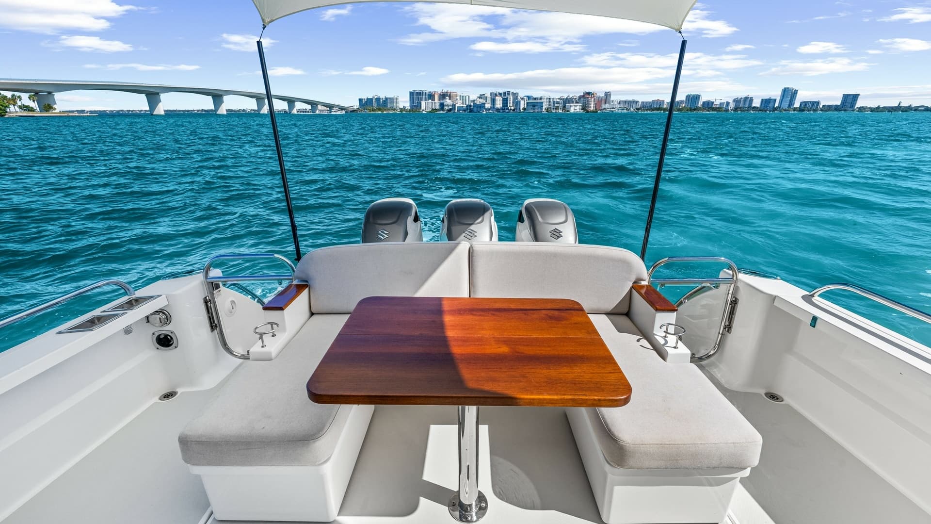 Aft Deck with Seating and Table