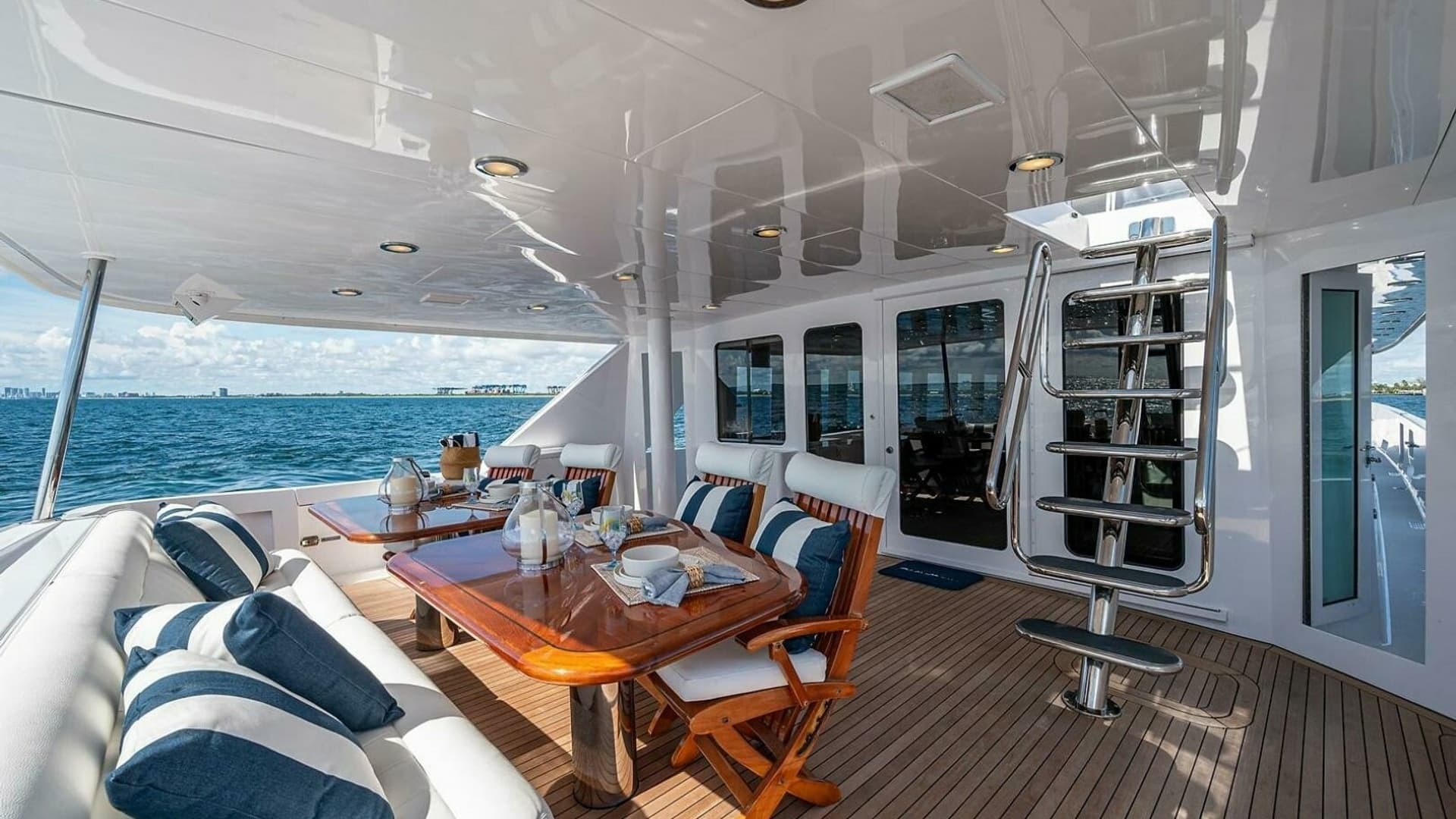 Spacious Aft Deck with Dining Area