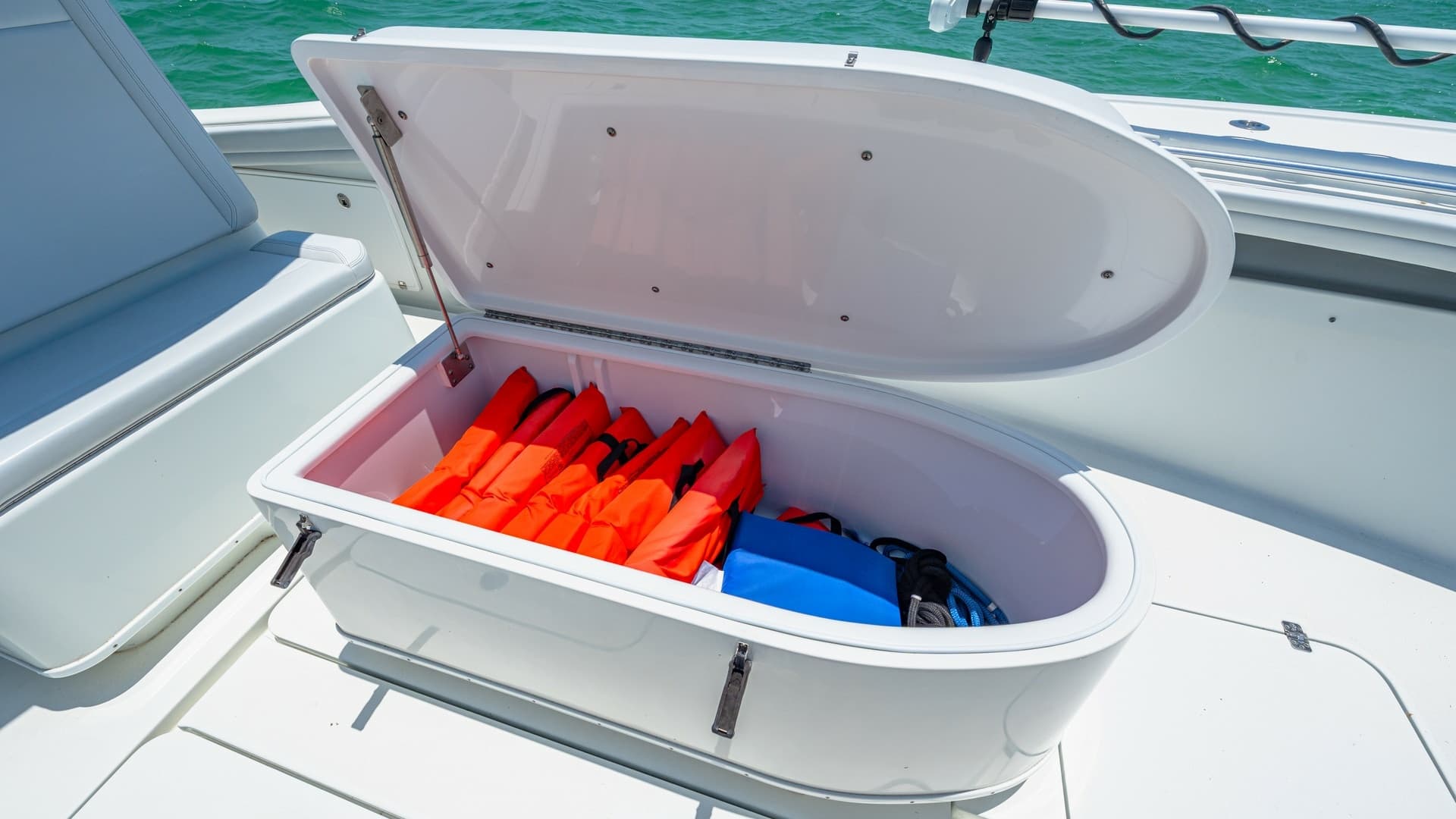 Spacious Deck Storage Compartment