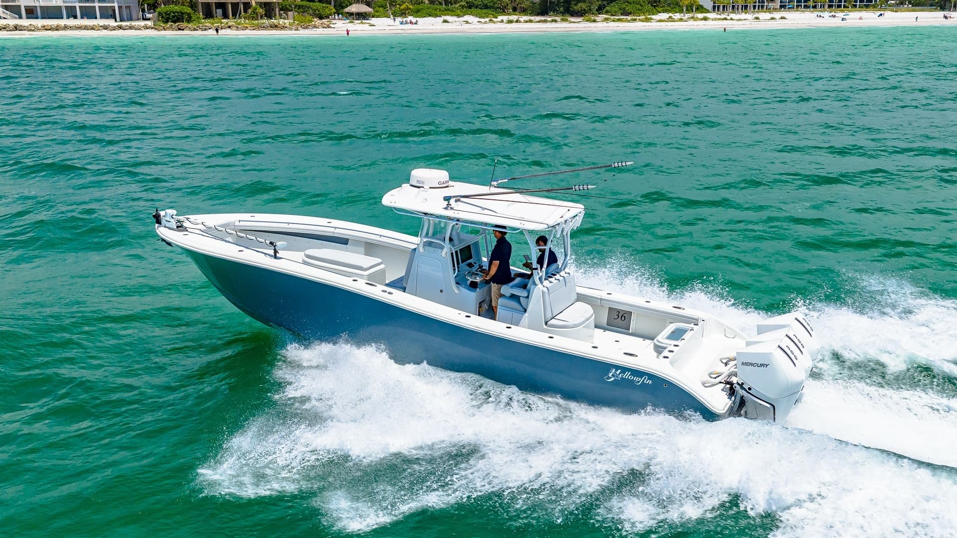 Side View of Yellowfin 36 Offshore