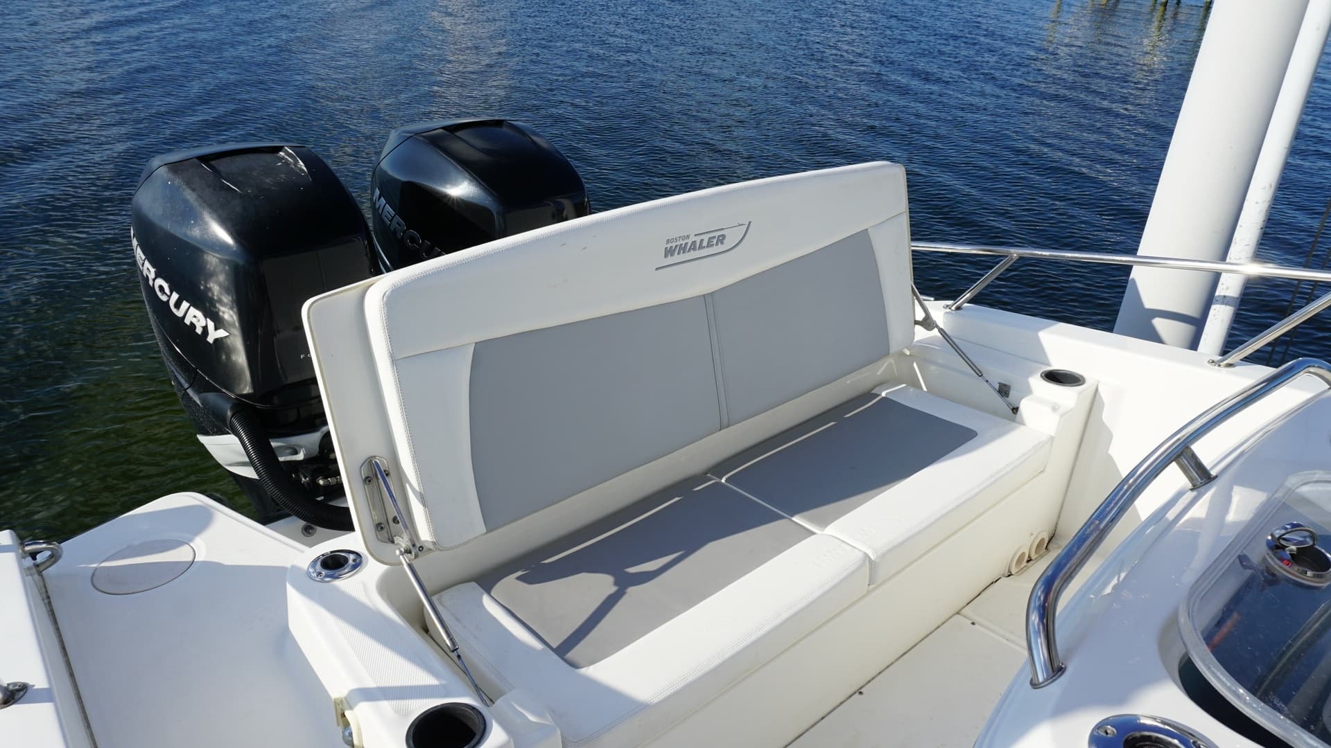 Aft Bench Seating with Engine View