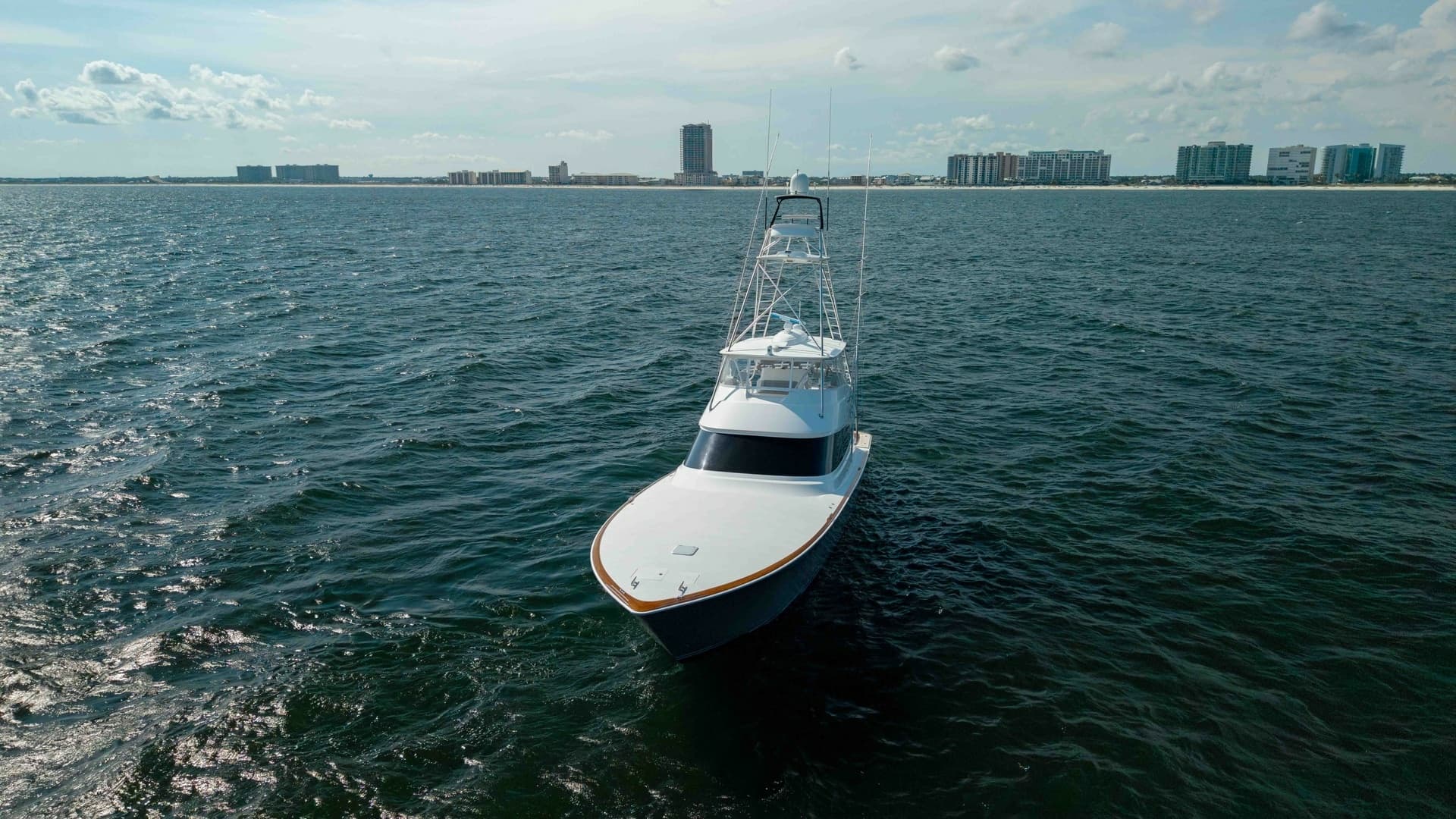 Aerial Bow View at Sea