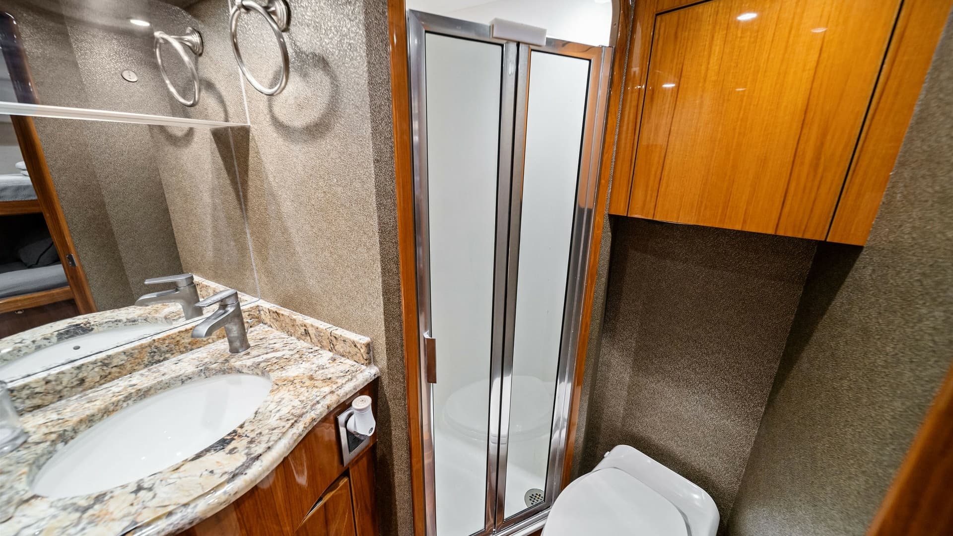 Elegant Ensuite Bathroom with Shower