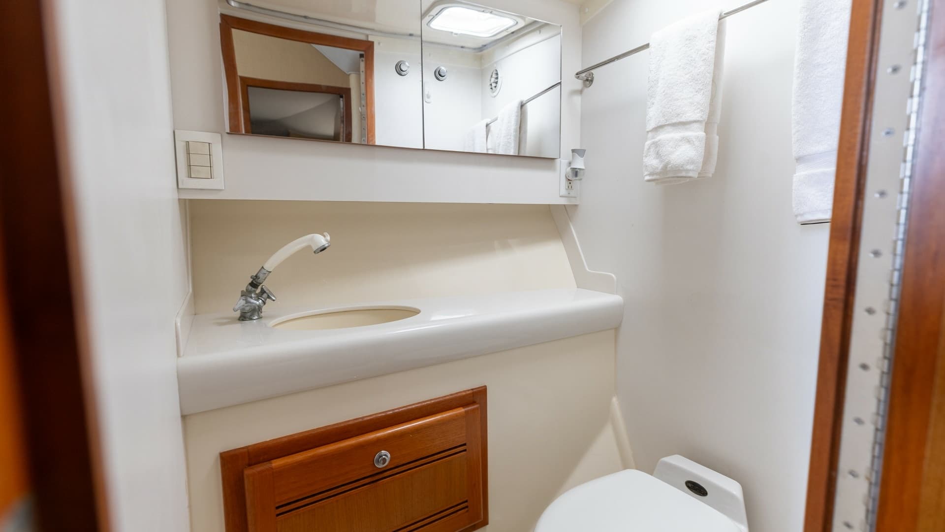 Compact Yacht Bathroom Interior