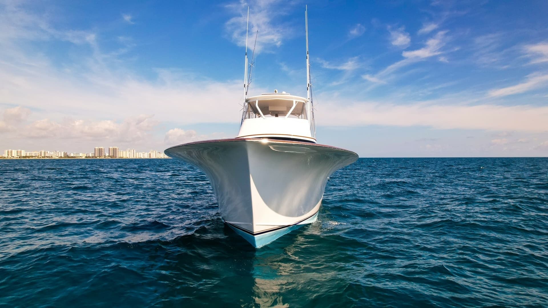 Bow View of Sportfish Yacht