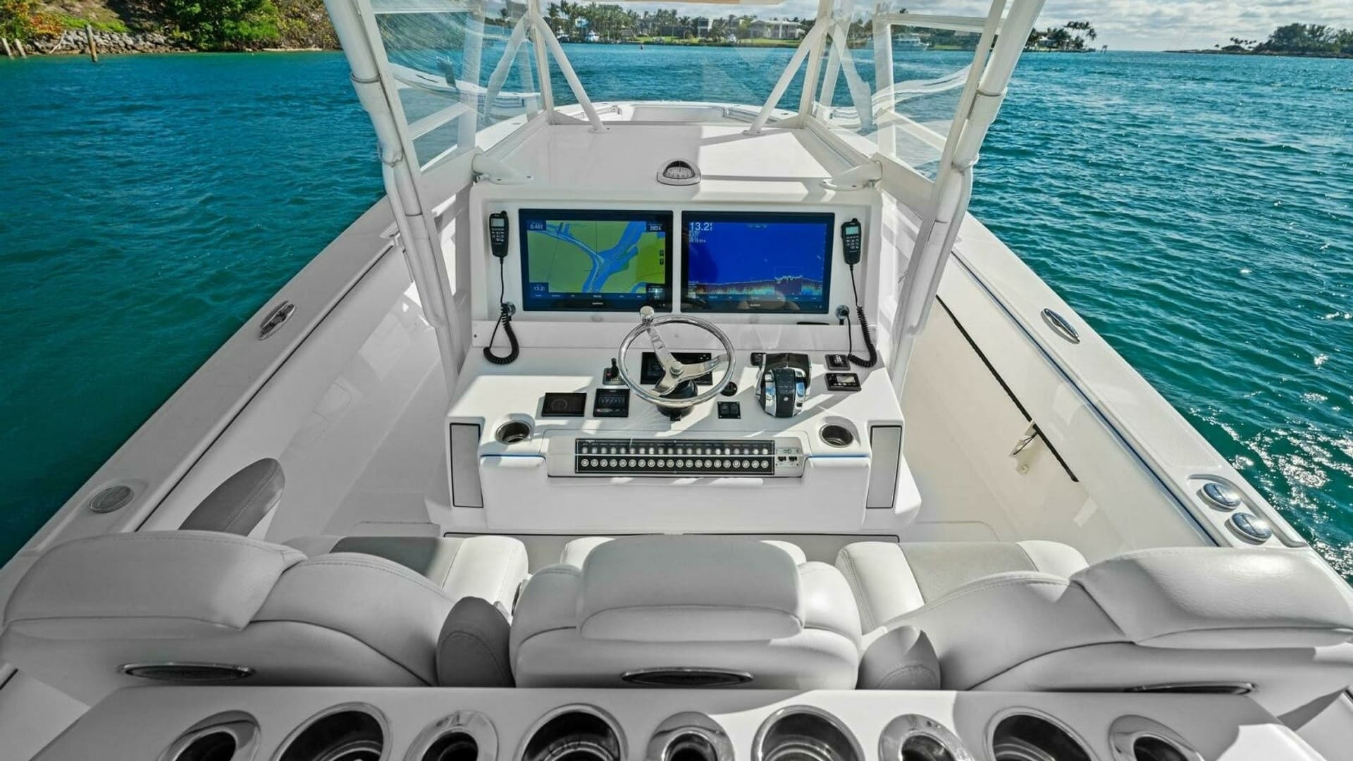 Helm Station with Dual Displays