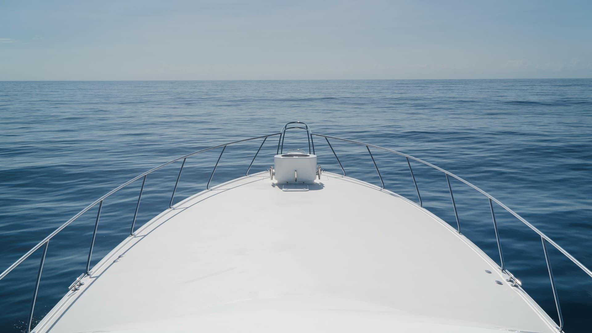 Expansive Bow View at Sea