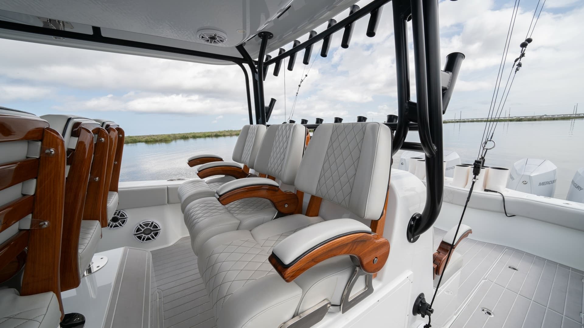 Cockpit Seating and Helm Area