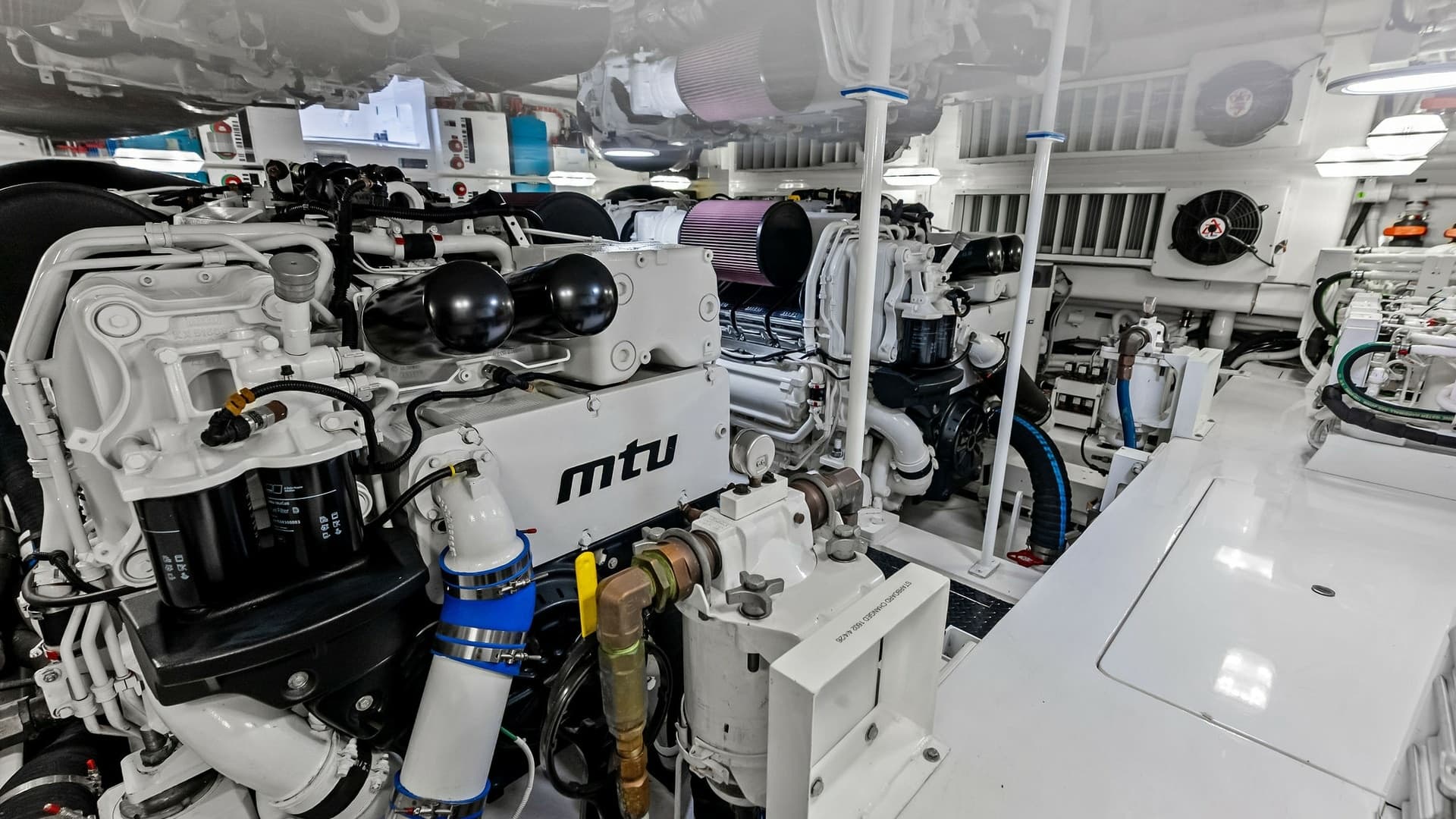 Engine Room with MTU Engines