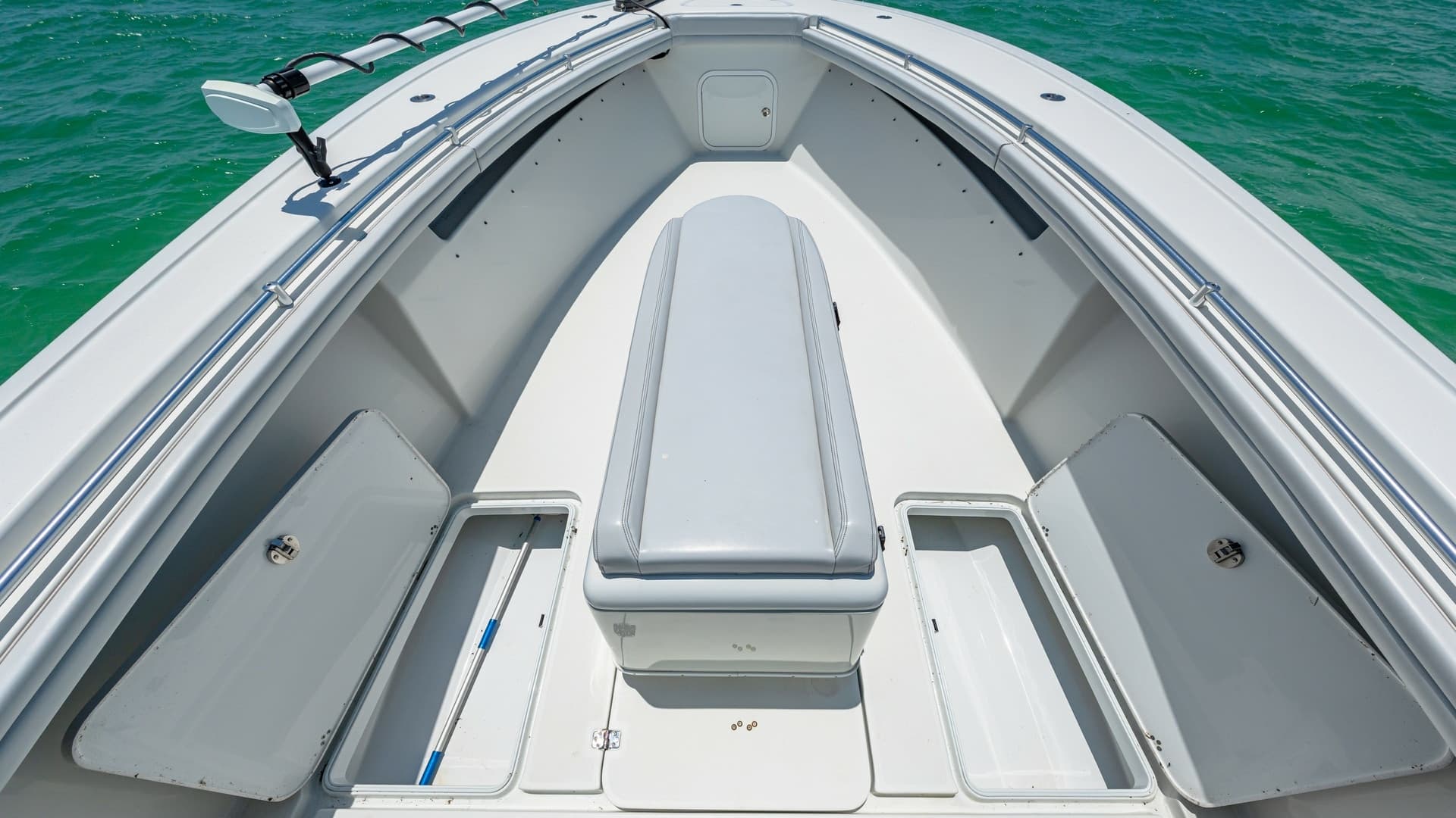 Bow Seating and Storage Area