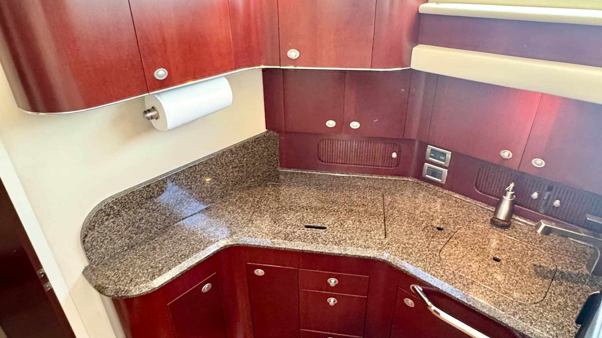 Galley with Granite Countertops