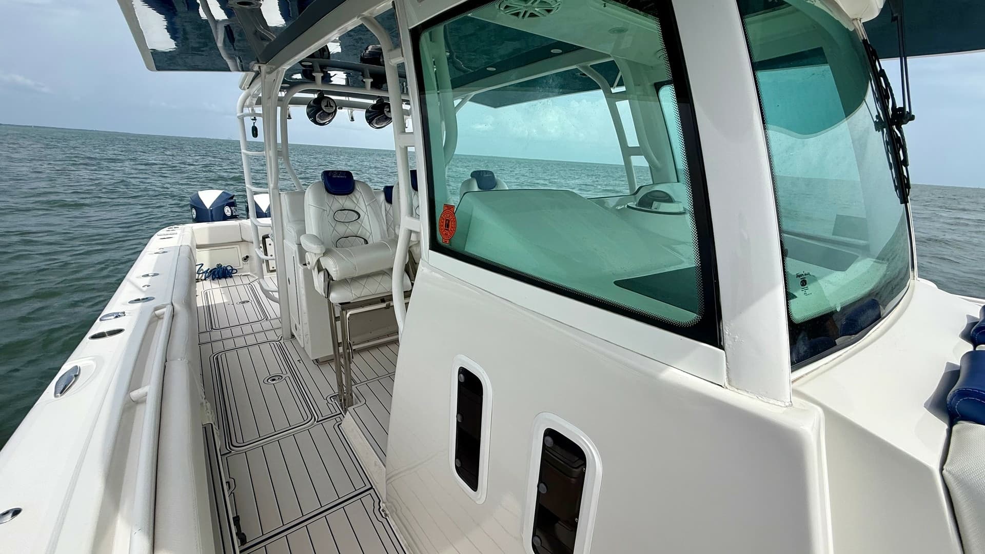 Starboard Walkway and Helm Station