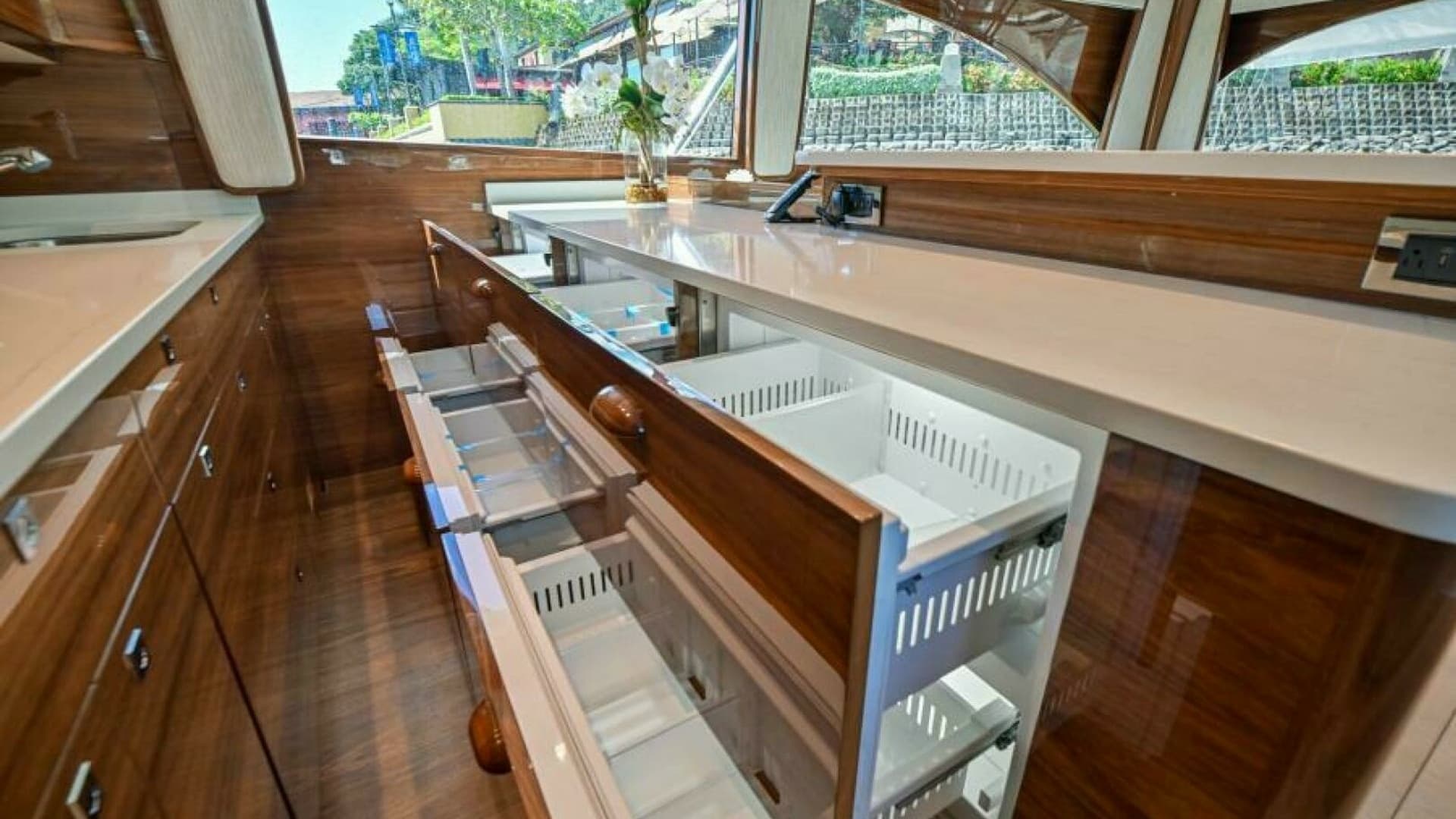 Galley with Ample Storage Drawers