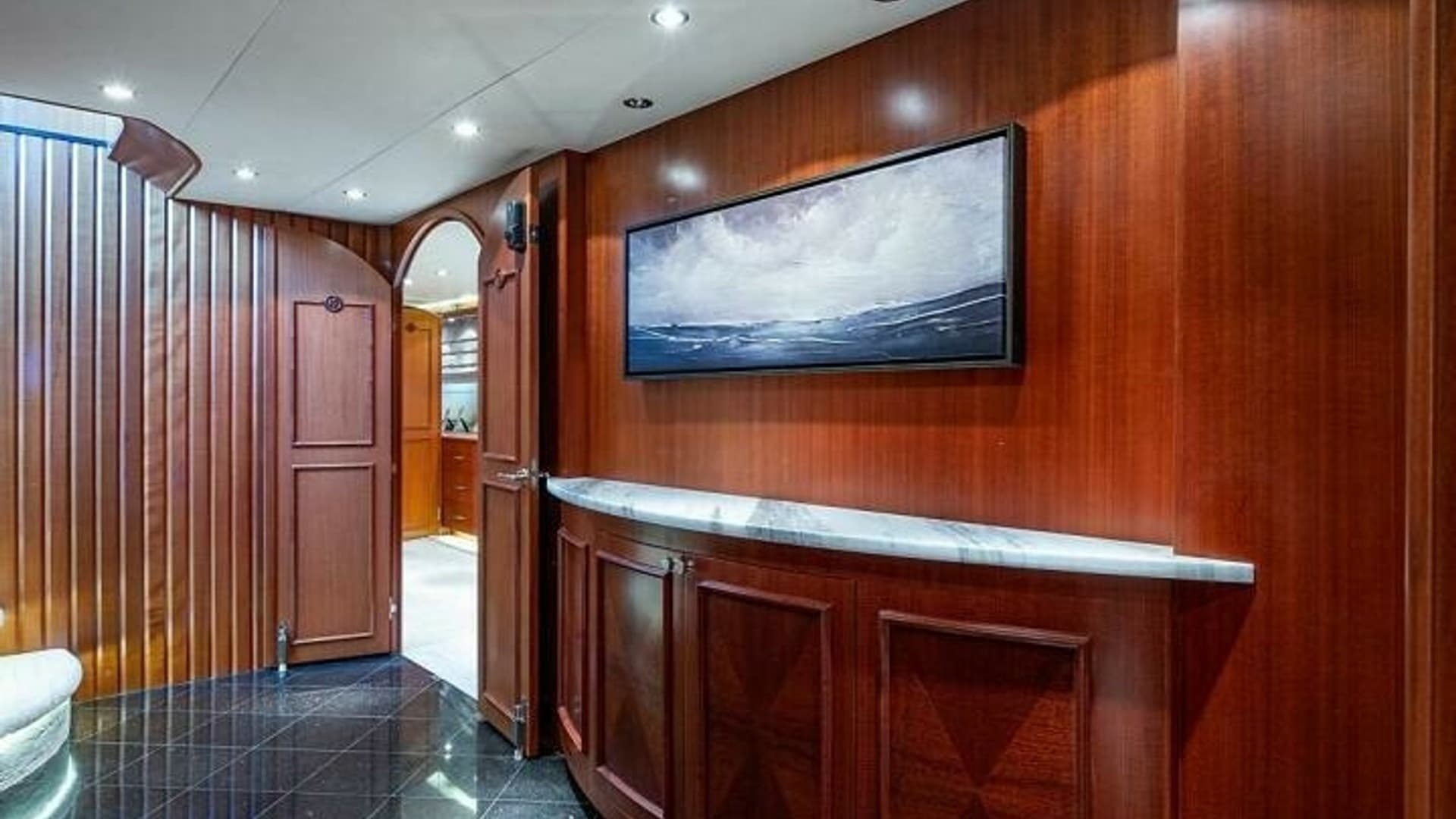 Elegant Salon Entrance