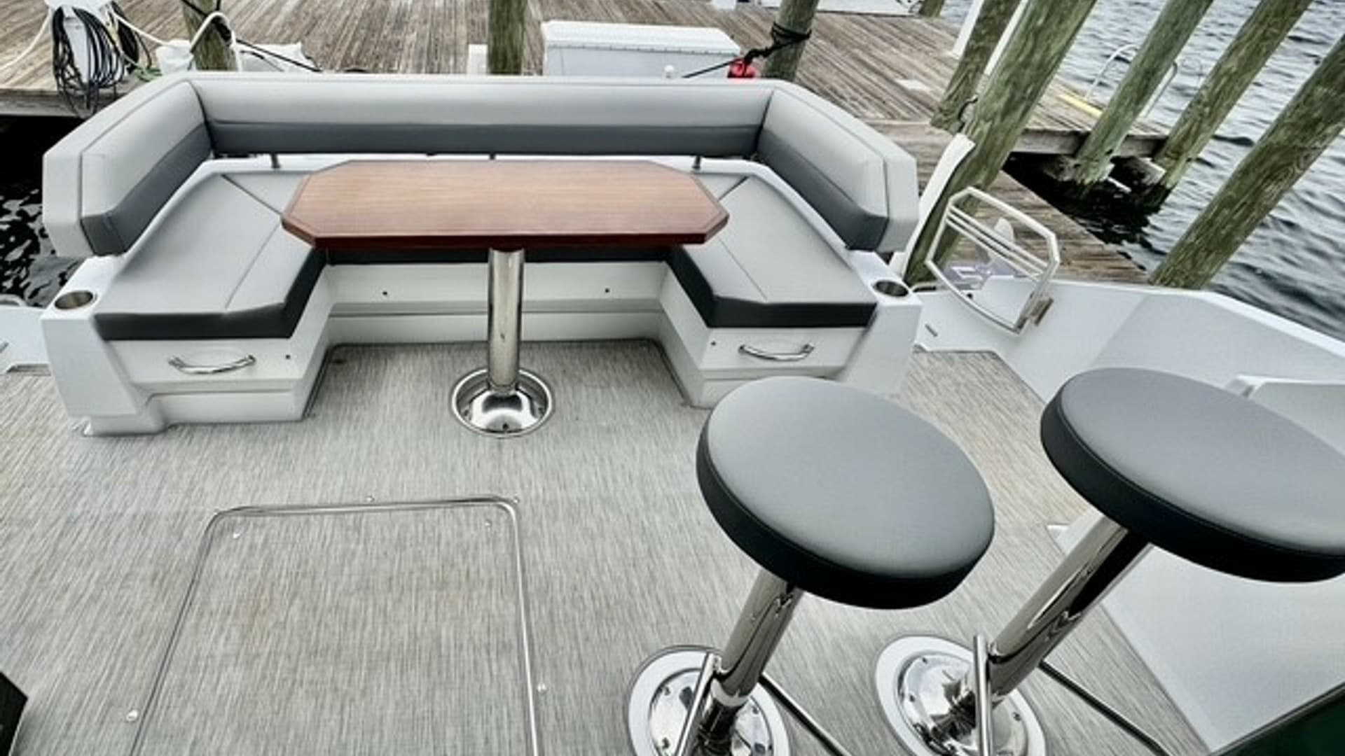 Spacious Aft Deck Seating Area