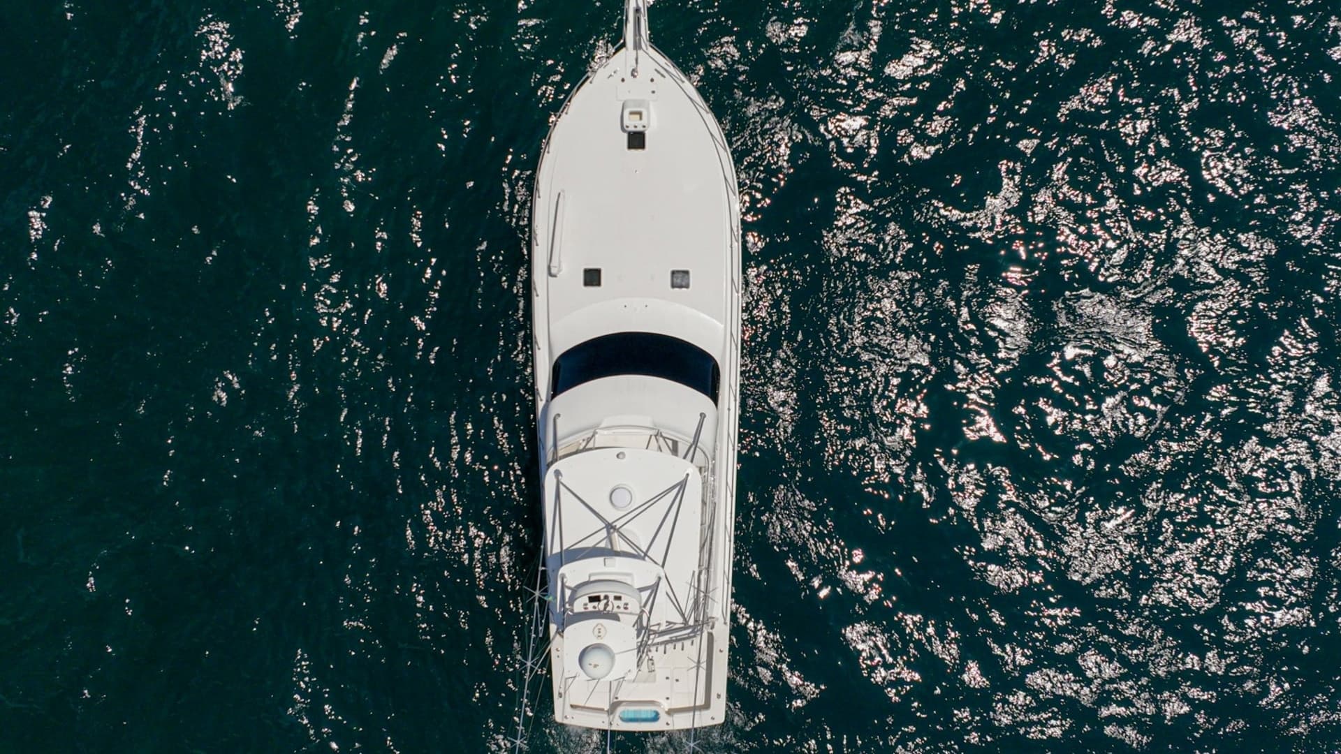 Aerial View of Deck and Flybridge