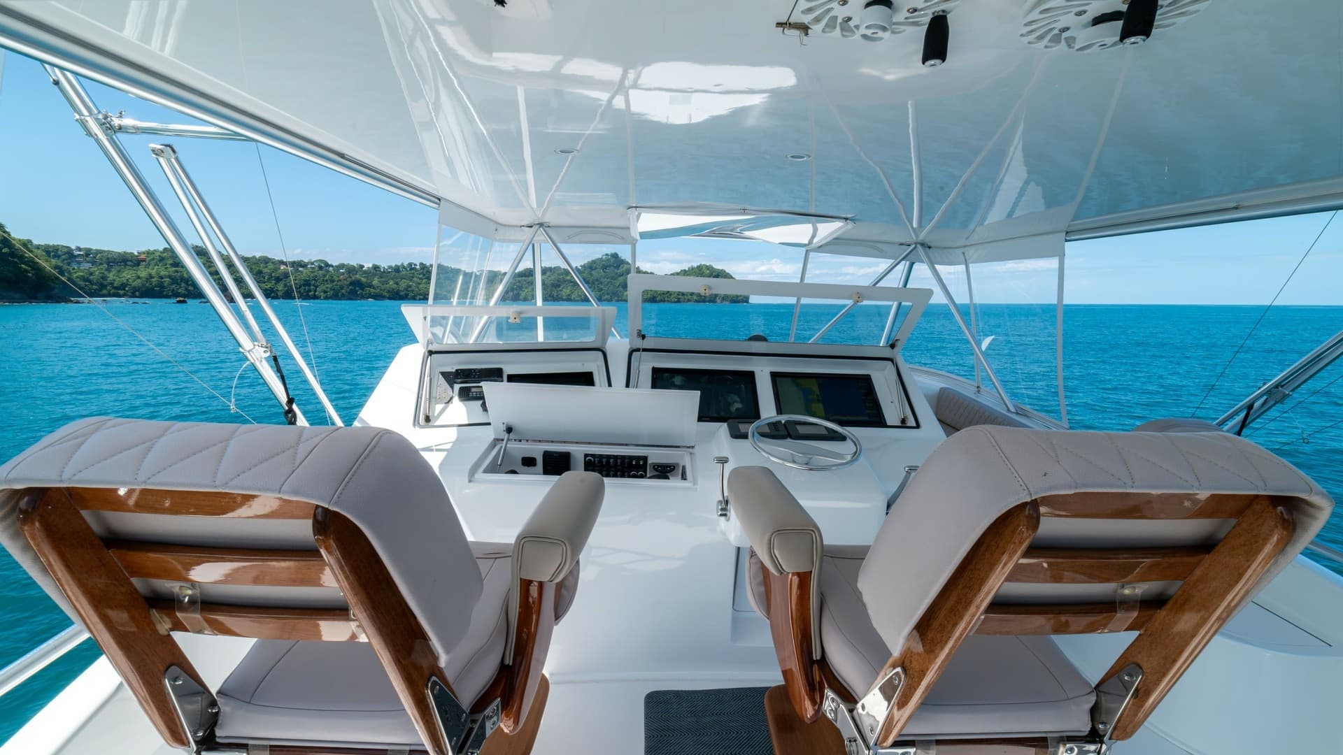 2001 Viking 61 Convertible- Caliente- Helm