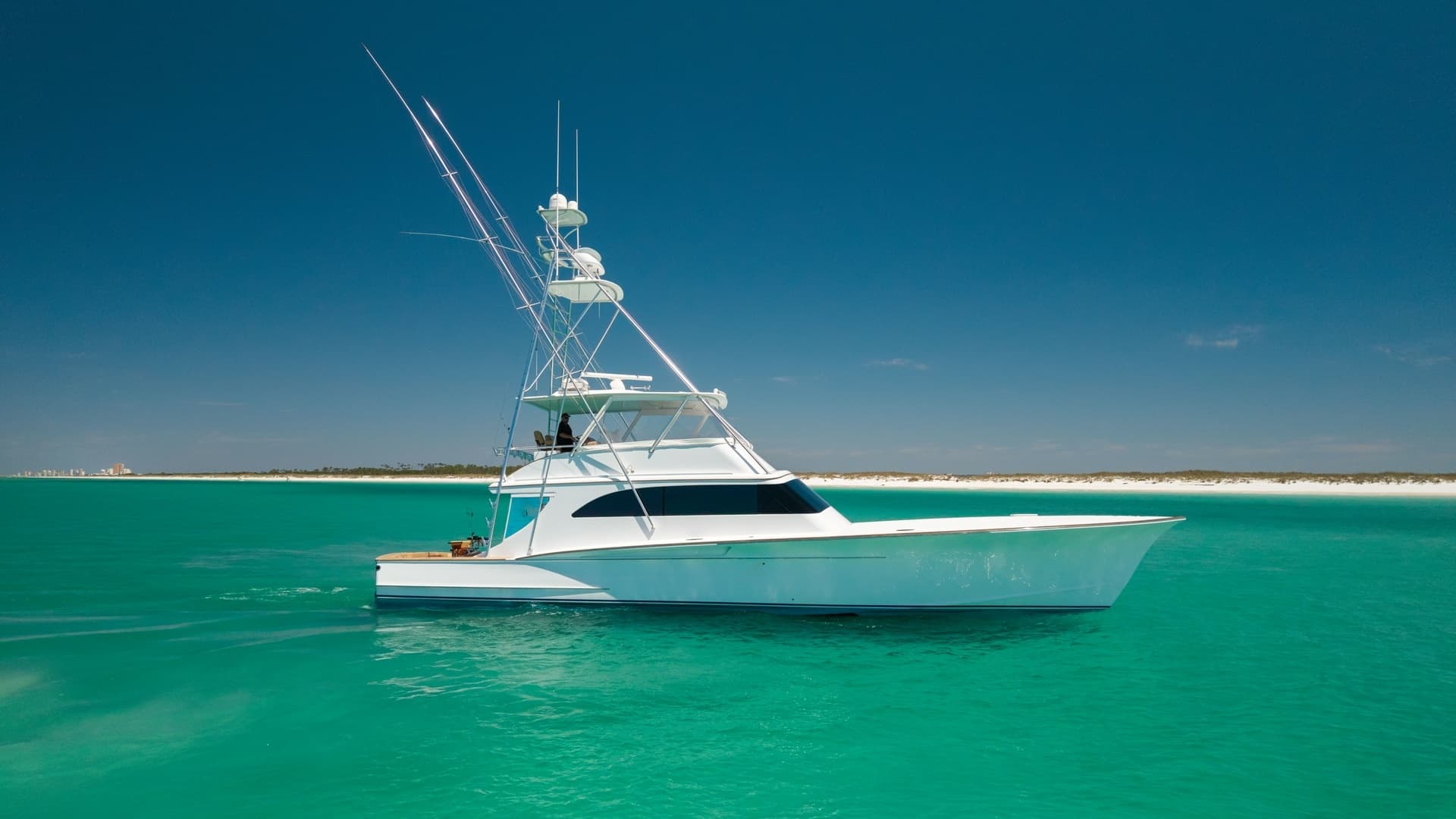 Side Profile of 65 Convertible Yacht