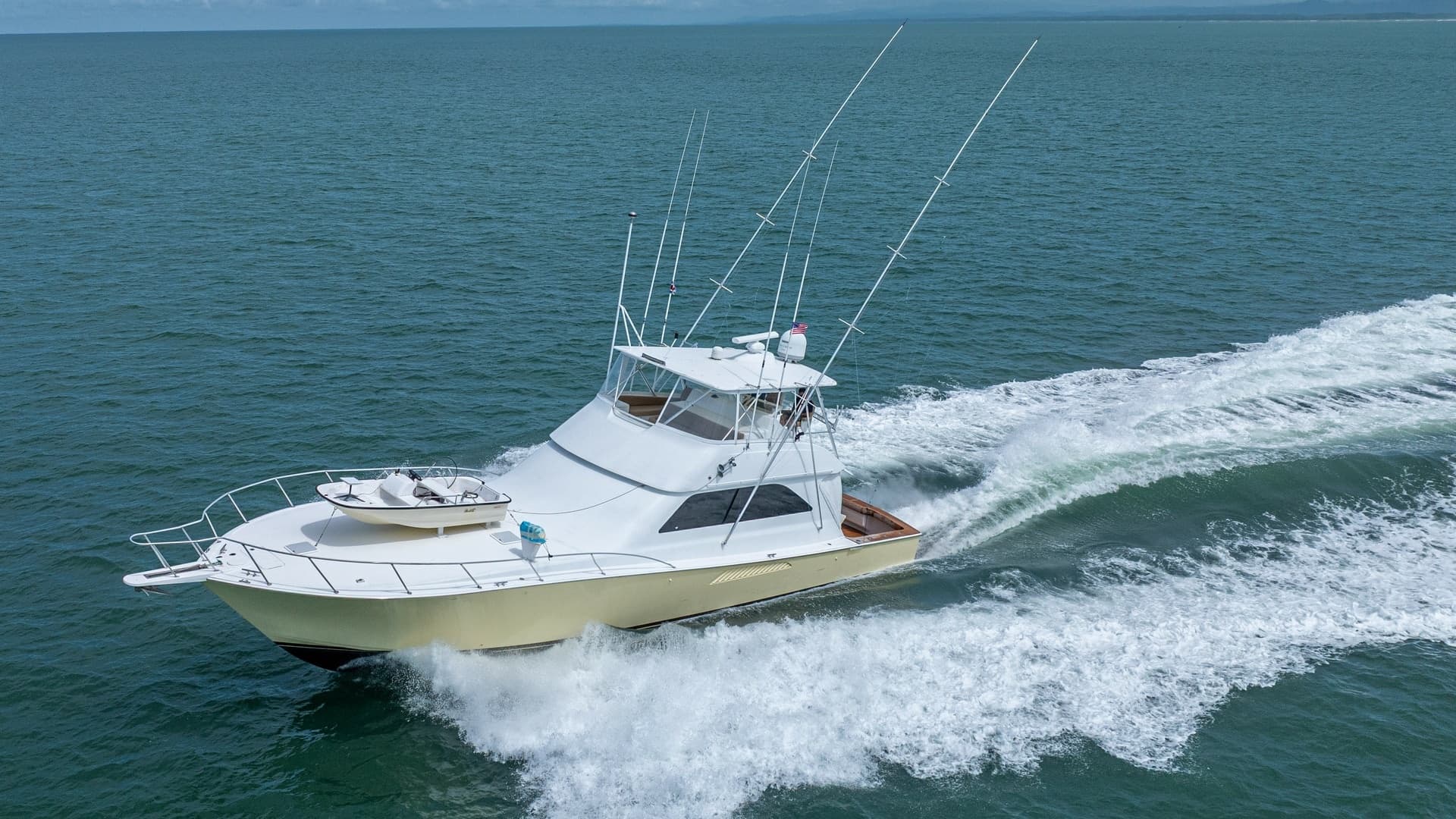 Aerial View of 2002 Viking 61 Convertible