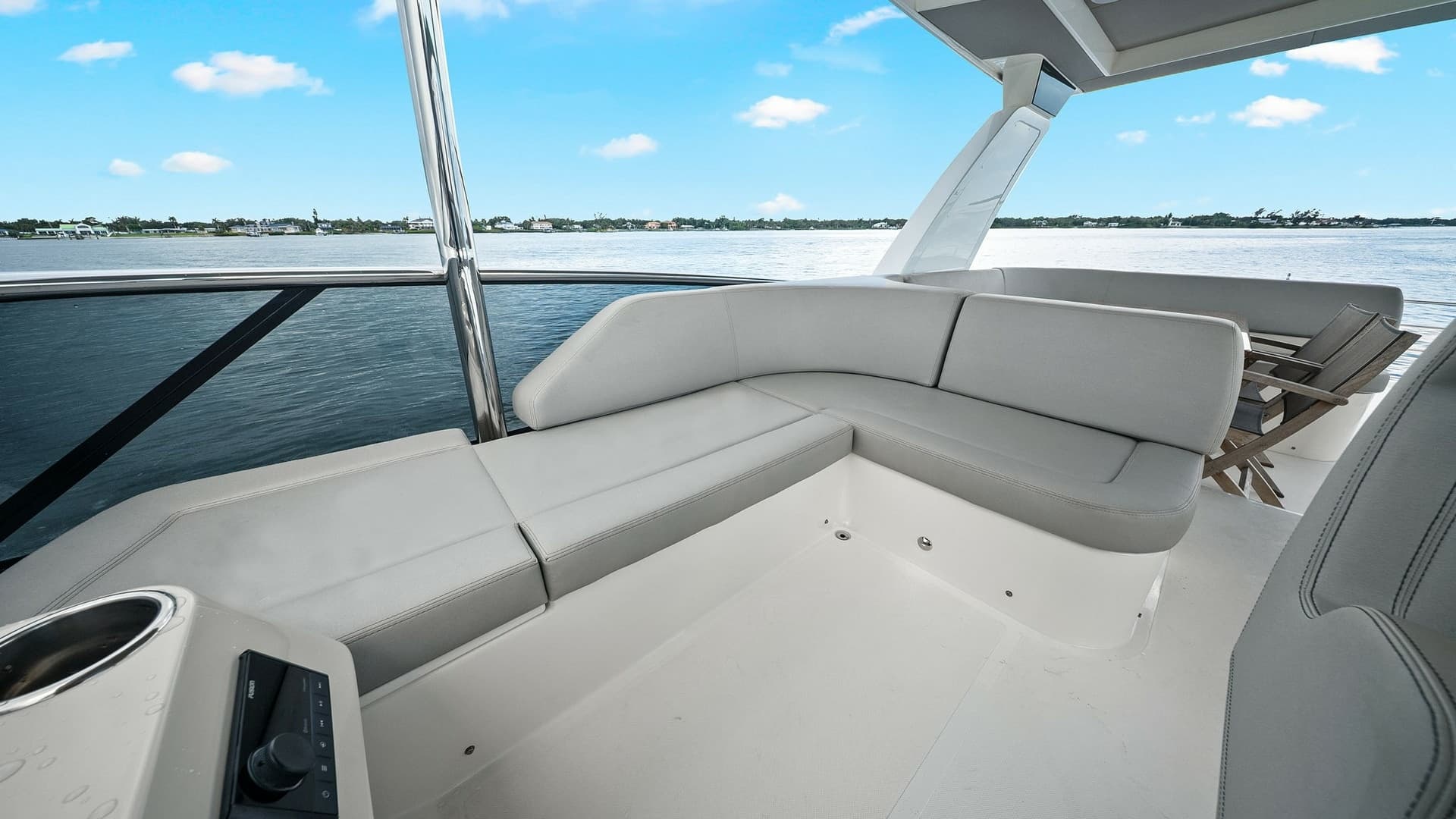 Spacious Aft Deck Lounge Area