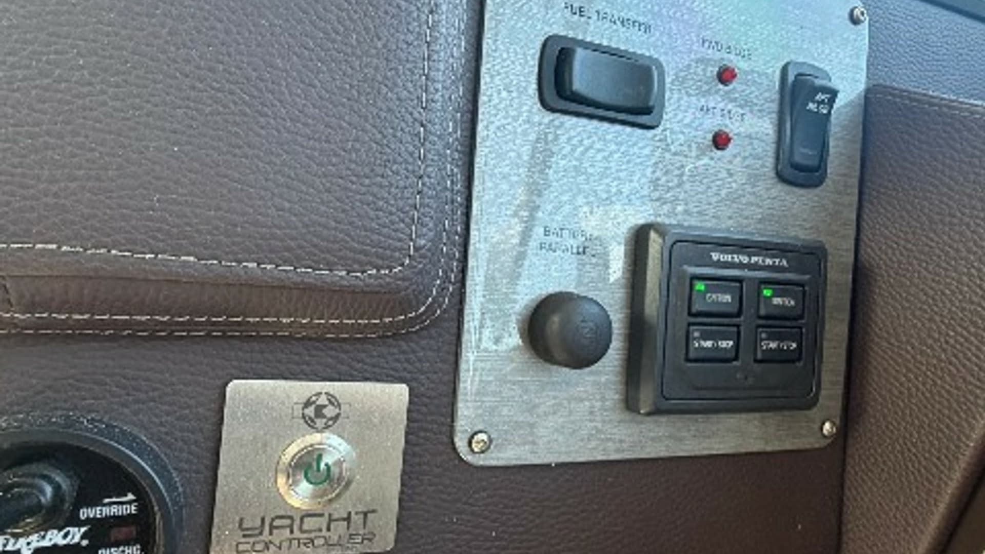 Helm Control Panel Close-Up