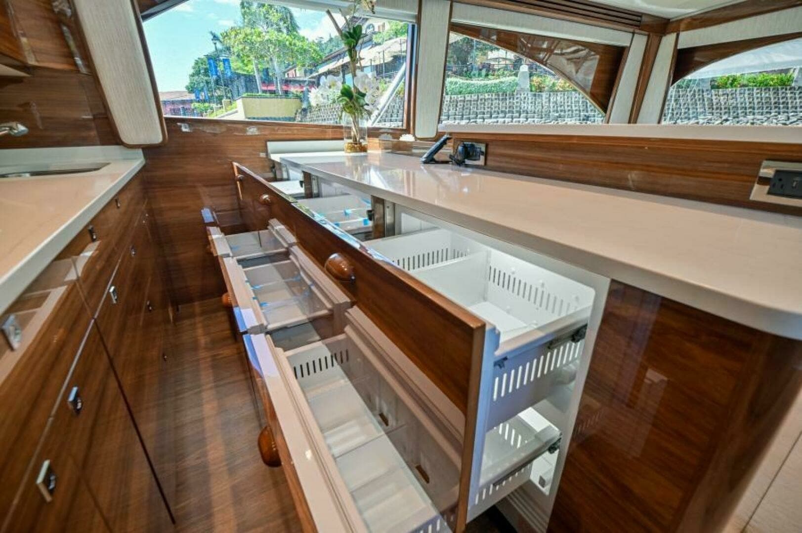Galley with Ample Storage Drawers